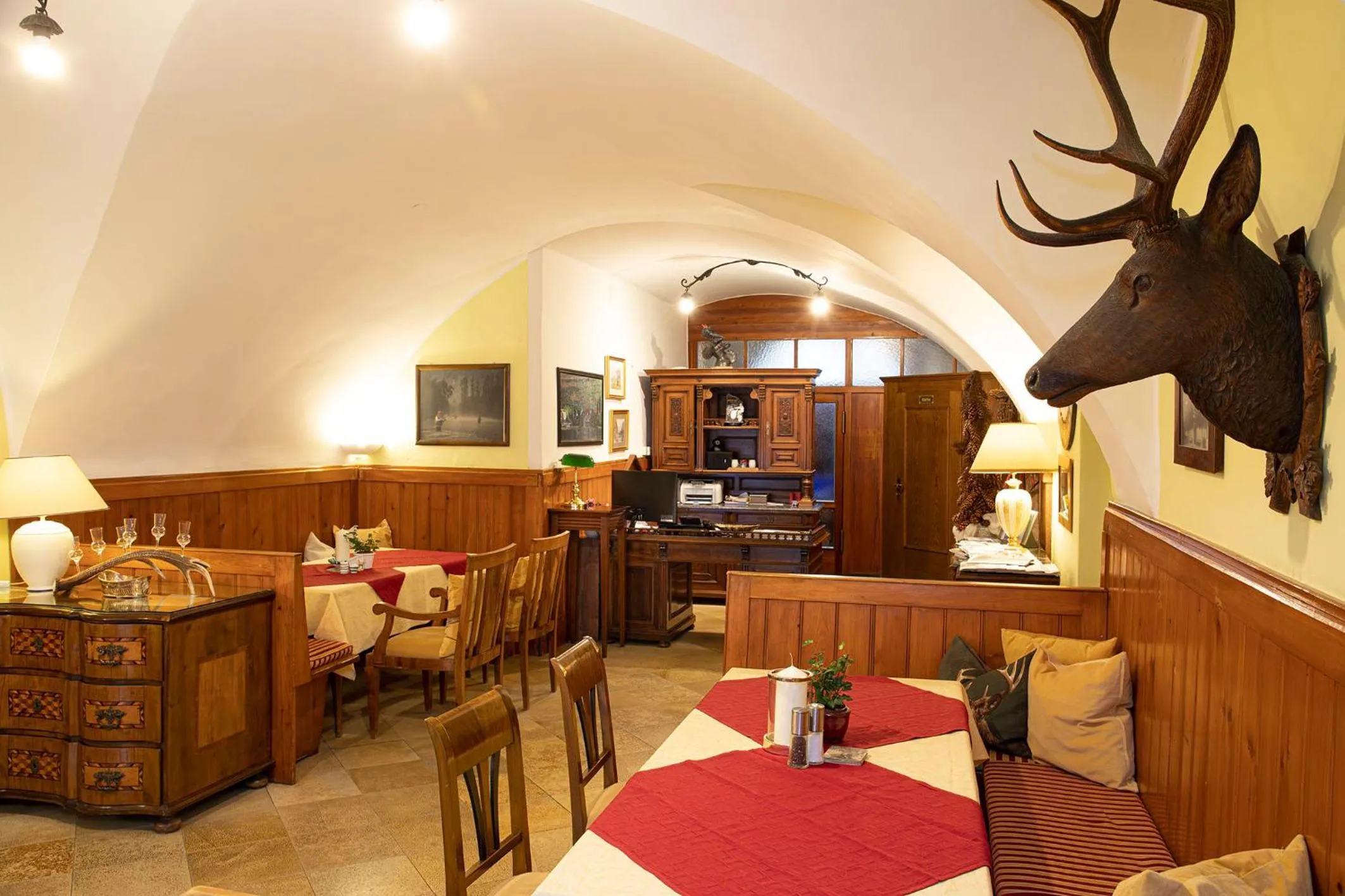 Lobby or reception in Landhotel Agathawirt