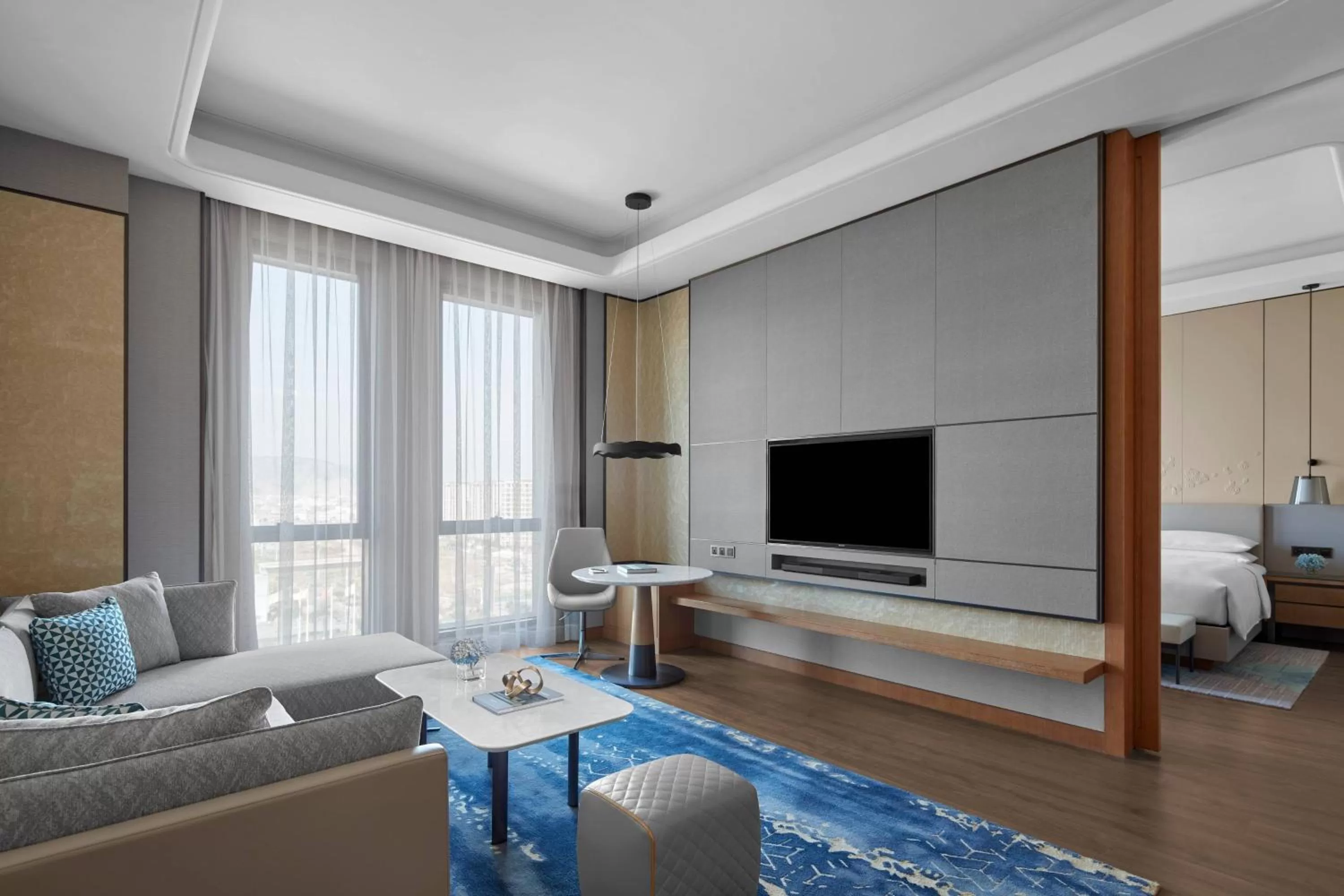 Photo of the whole room in Wenzhou Airport Marriott Hotel