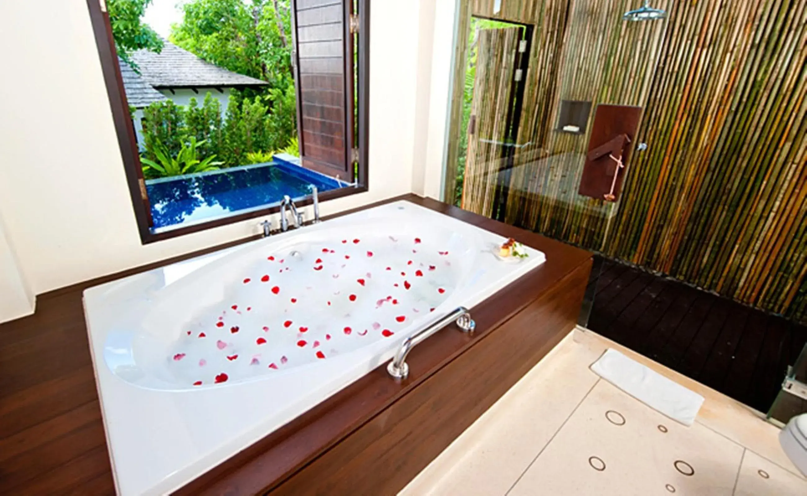 Bathroom in The Vijitt Resort Phuket - SHA Extra Plus Bathroom in The Vijitt Resort Phuket - SHA Extra Plus