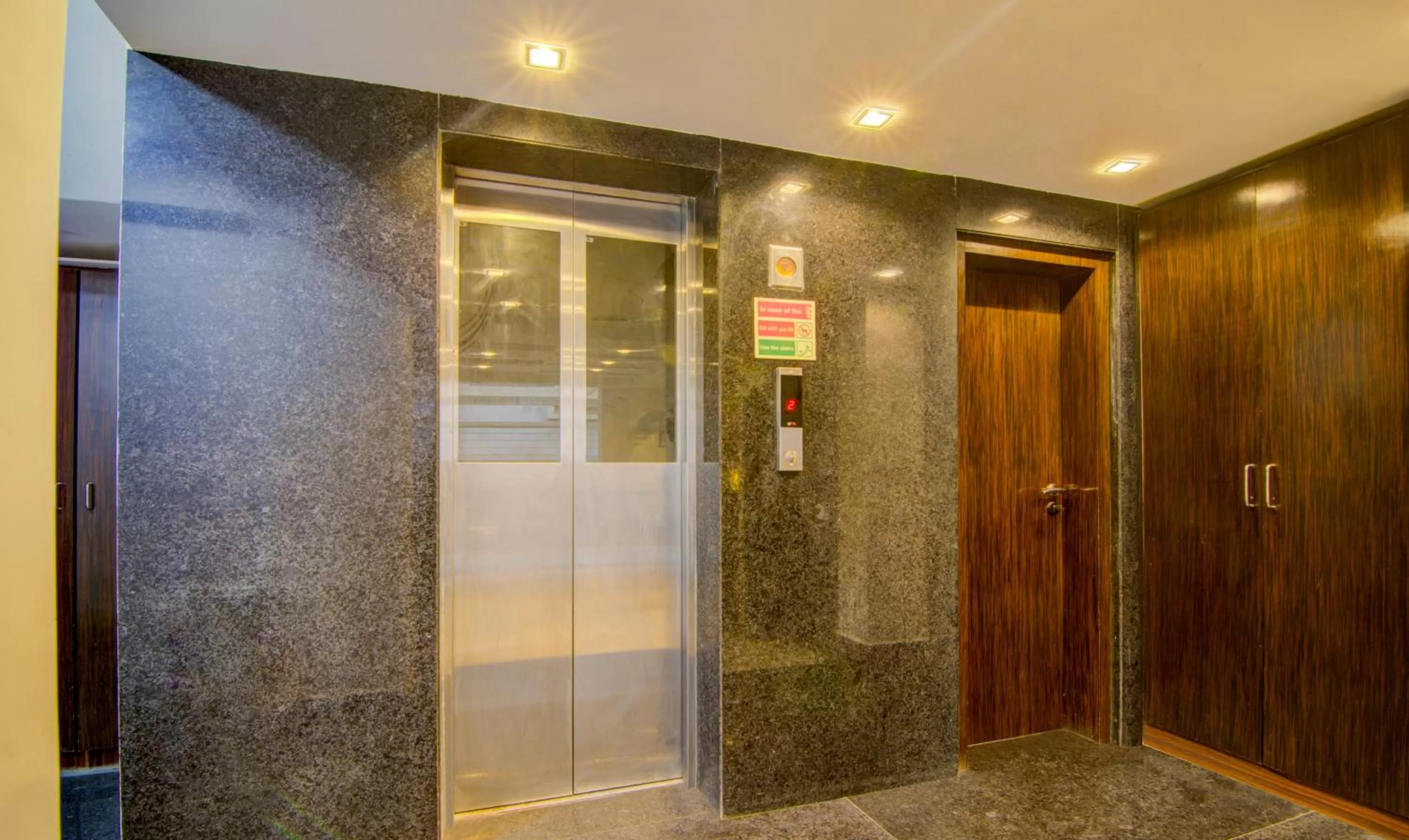 elevator, Bathroom in Treebo Trend Krish Residency