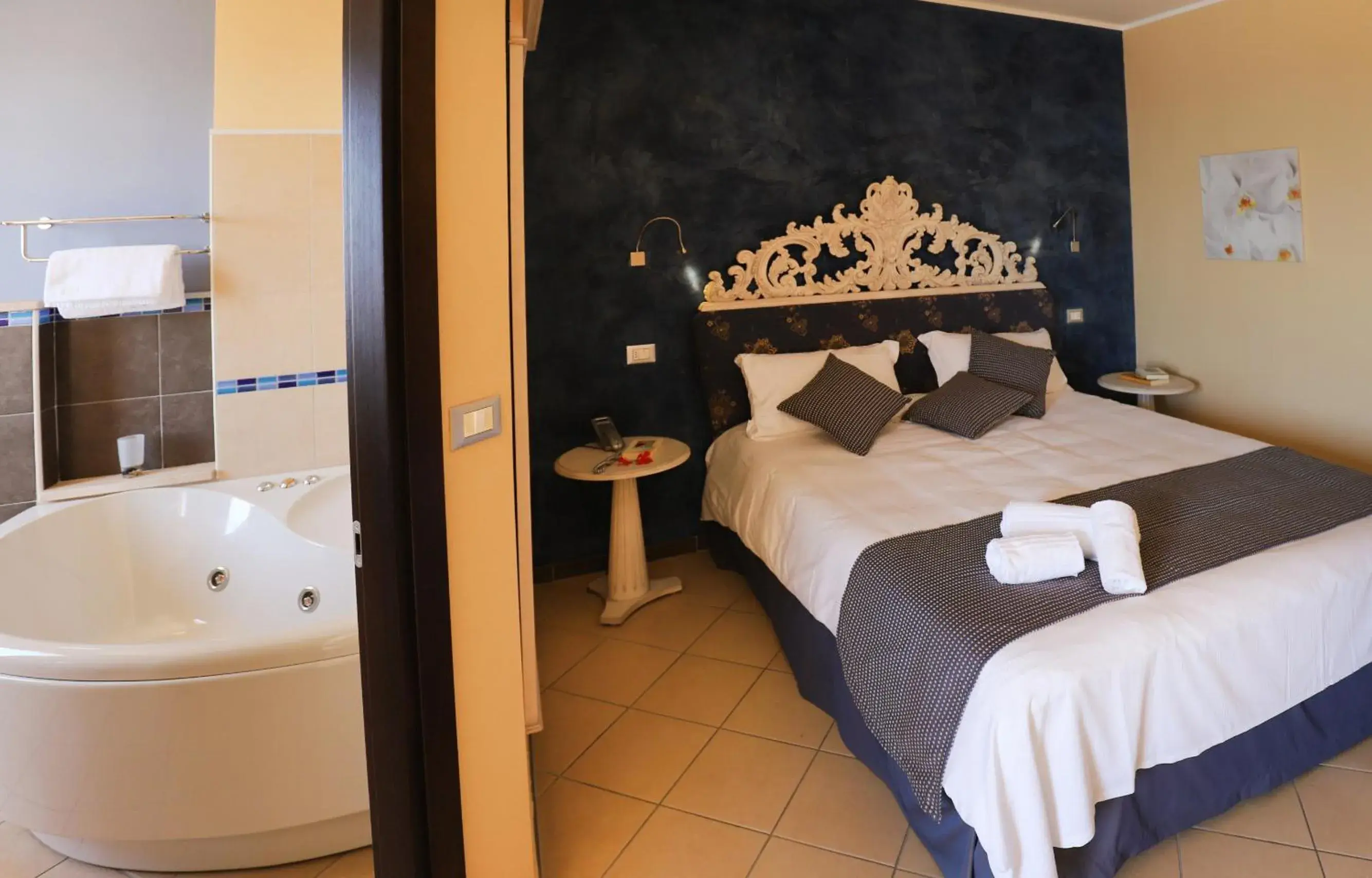 Bed in Janus Hotel Bed in Janus Hotel