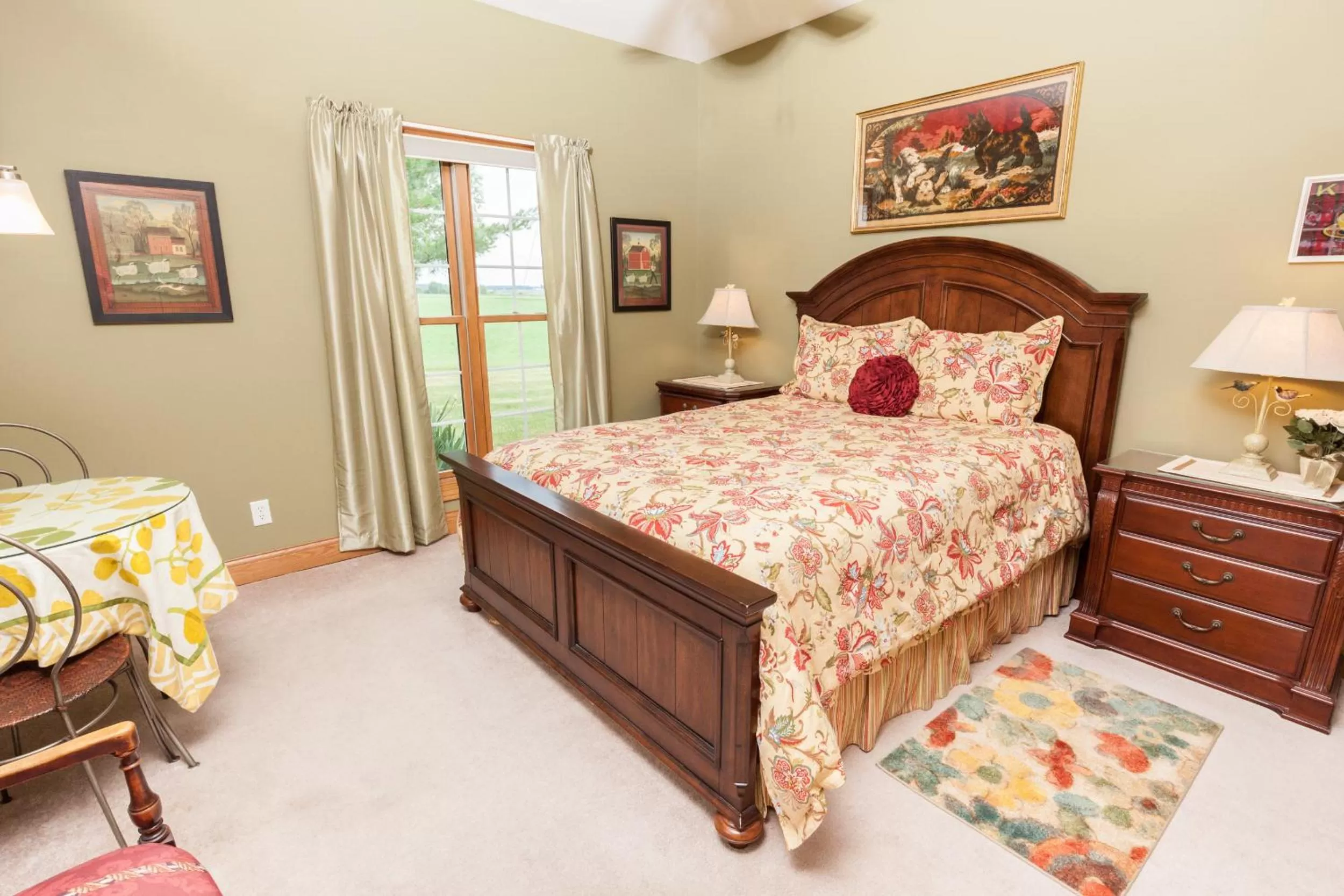 Bed in Scottish Bed & Breakfast