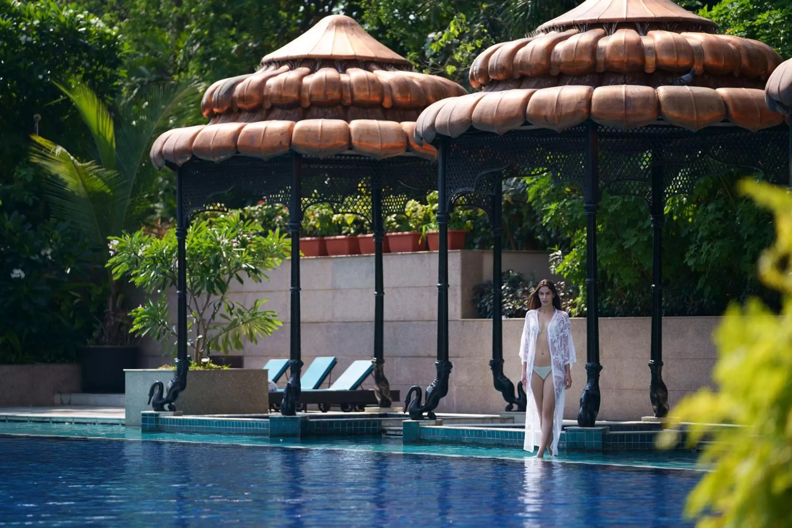 Garden, Swimming Pool in Taj Krishna