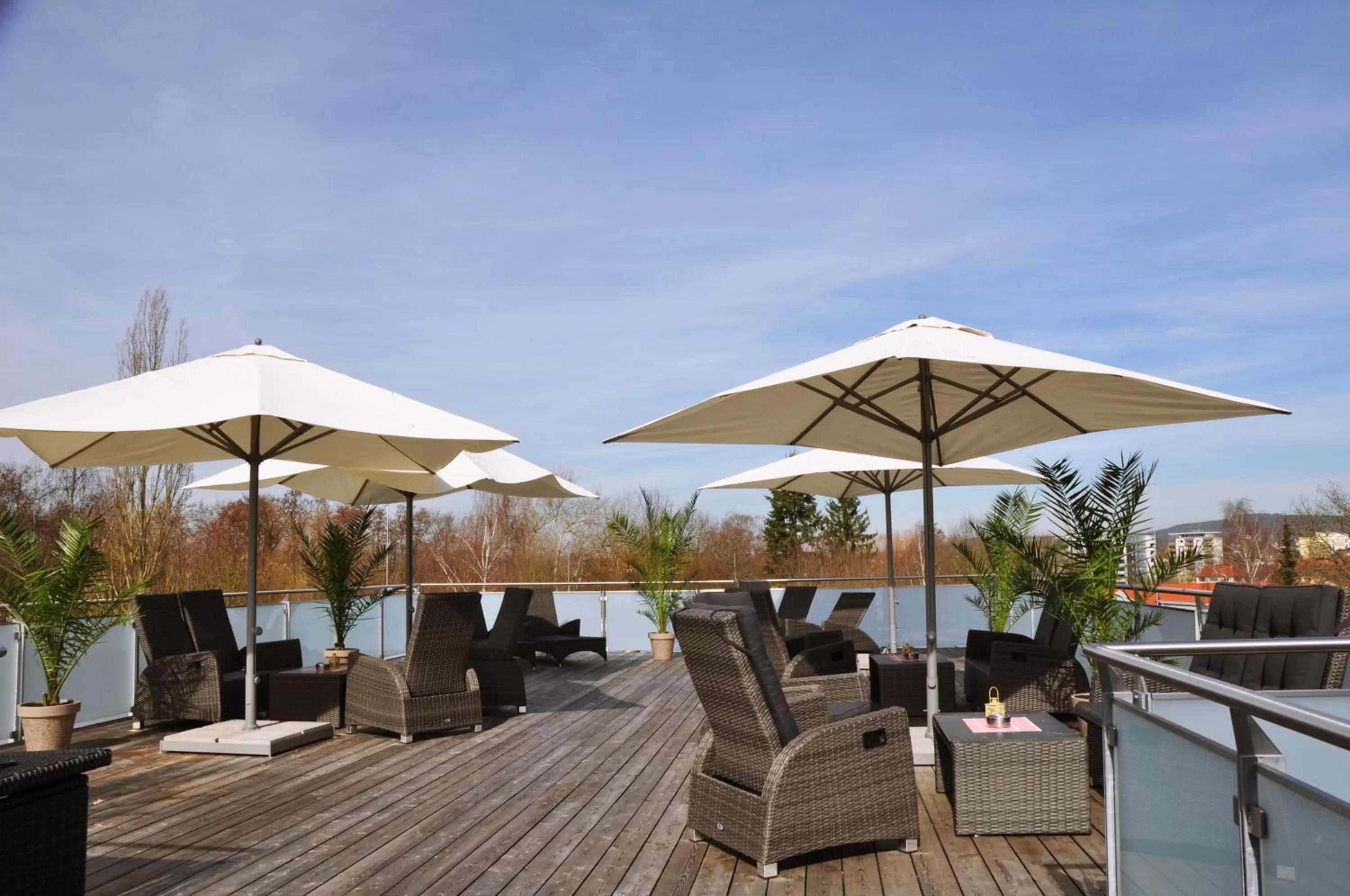 Balcony/Terrace in Apart-Hotel FirstBoarding Bayreuth