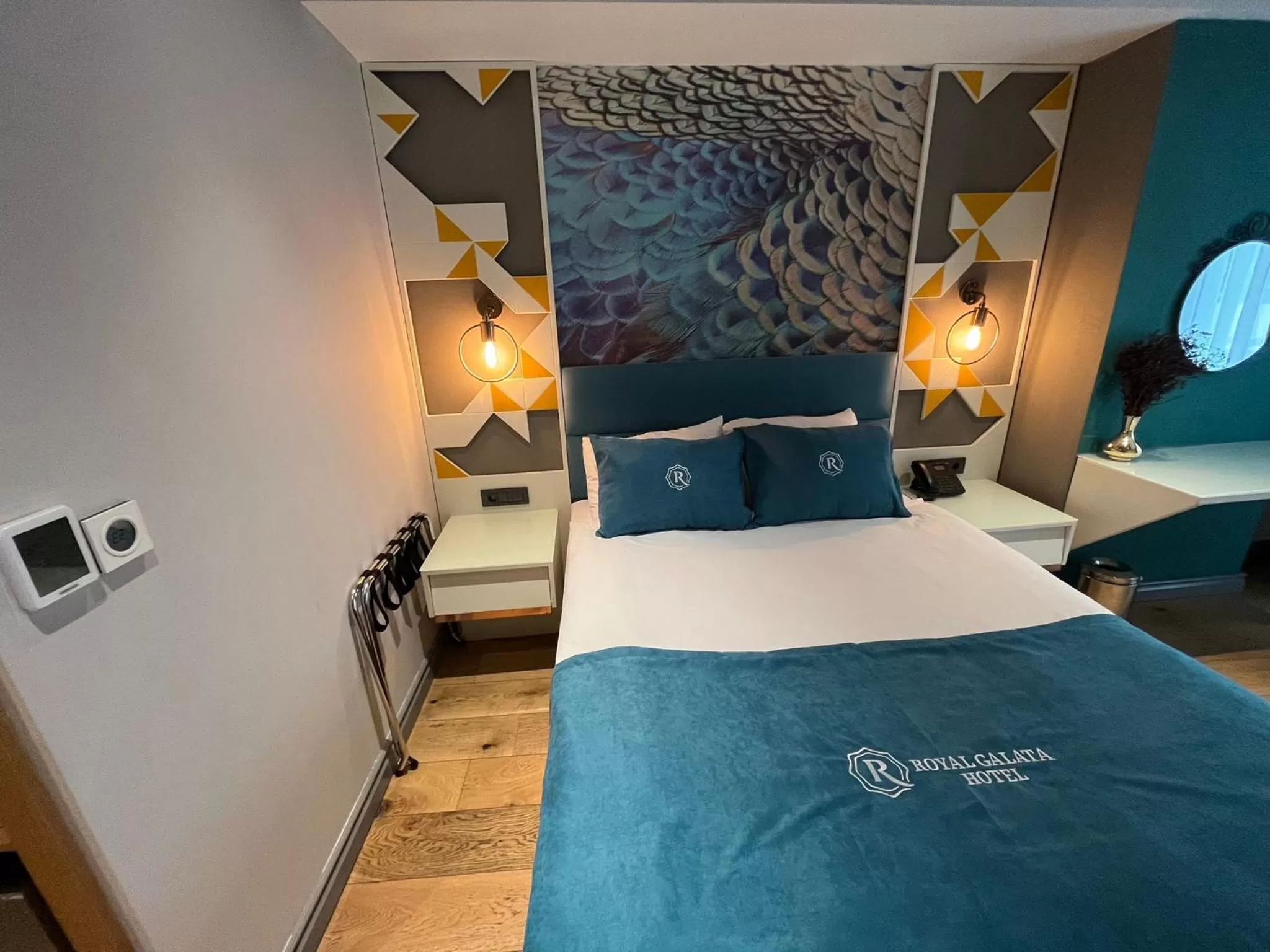 Bed in Royal Galata Hotel