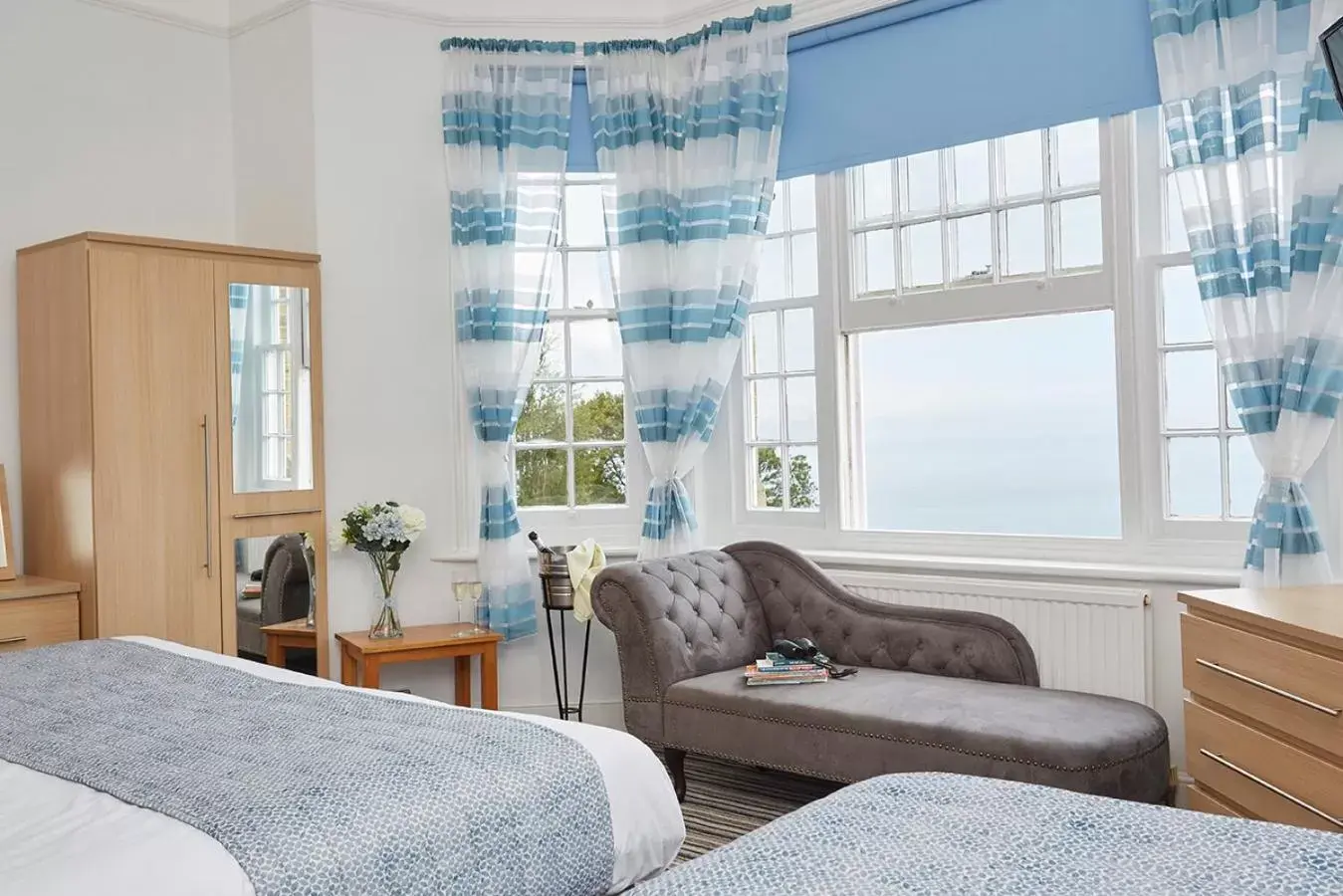 Bedroom, Seating Area in Luccombe Manor Country House Hotel