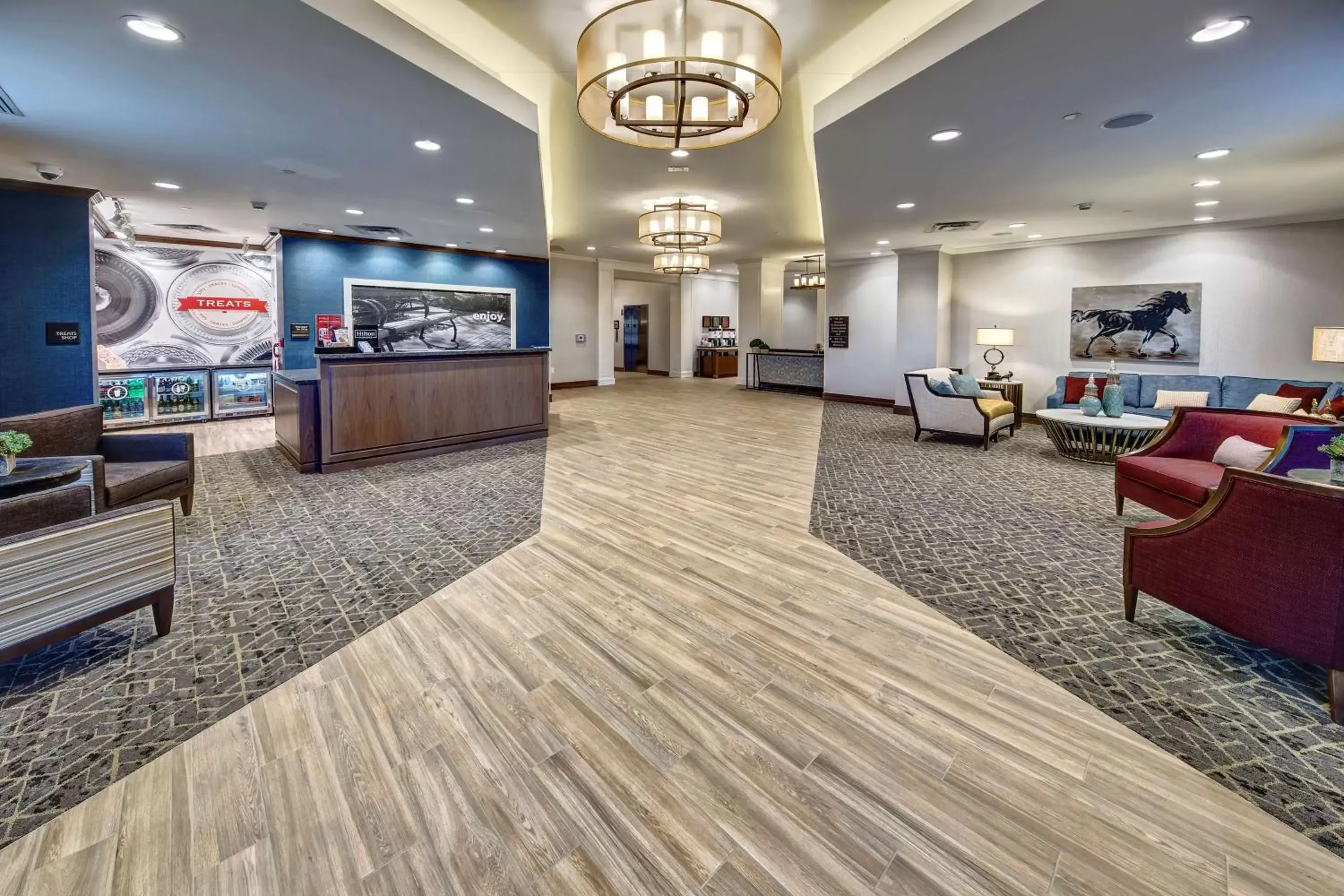 Lobby or reception in Hampton Inn & Suites Franklin Berry Farms, Tn Lobby or reception in Hampton Inn & Suites Franklin Berry Farms, Tn