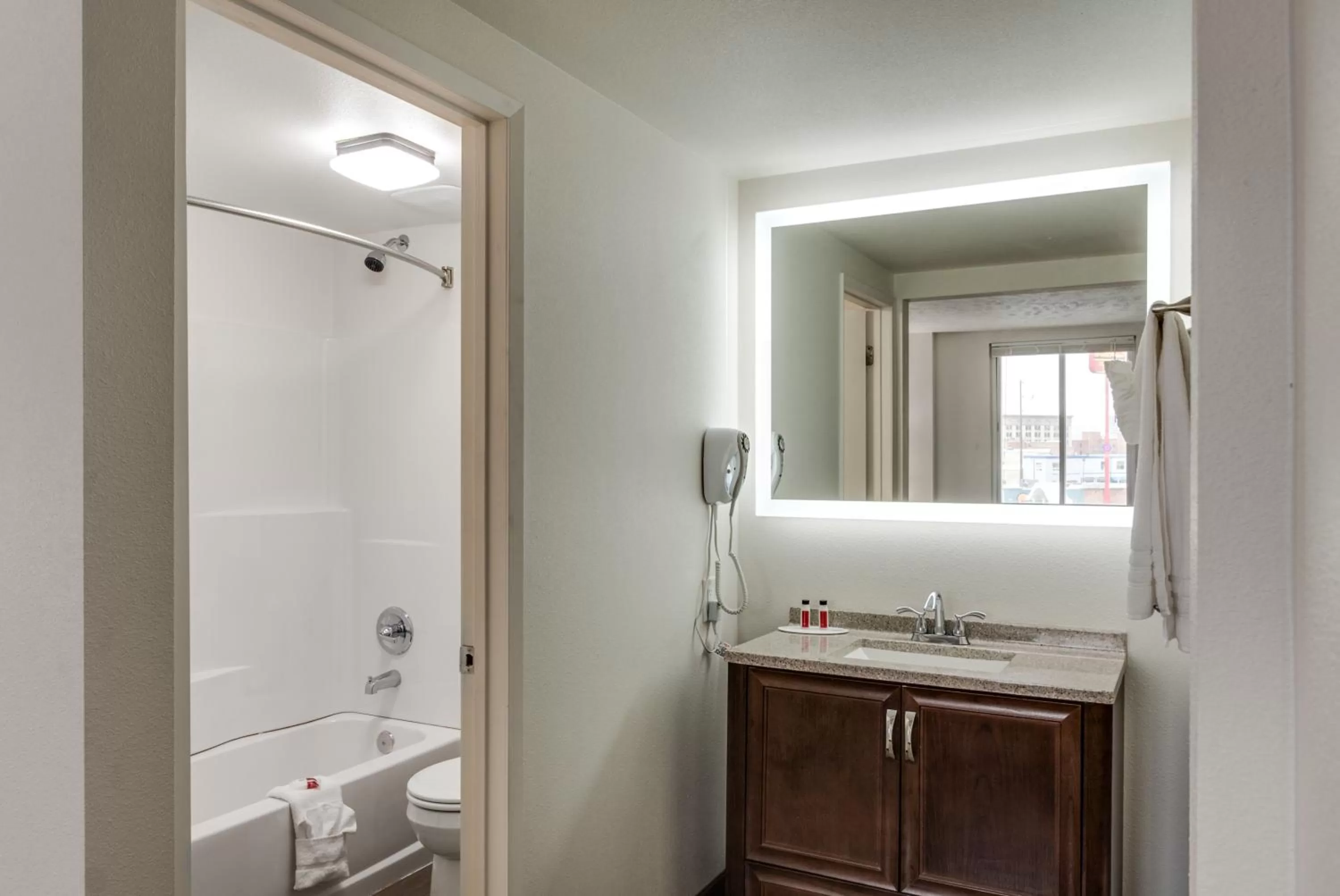 Bathroom in Baymont by Wyndham Spokane