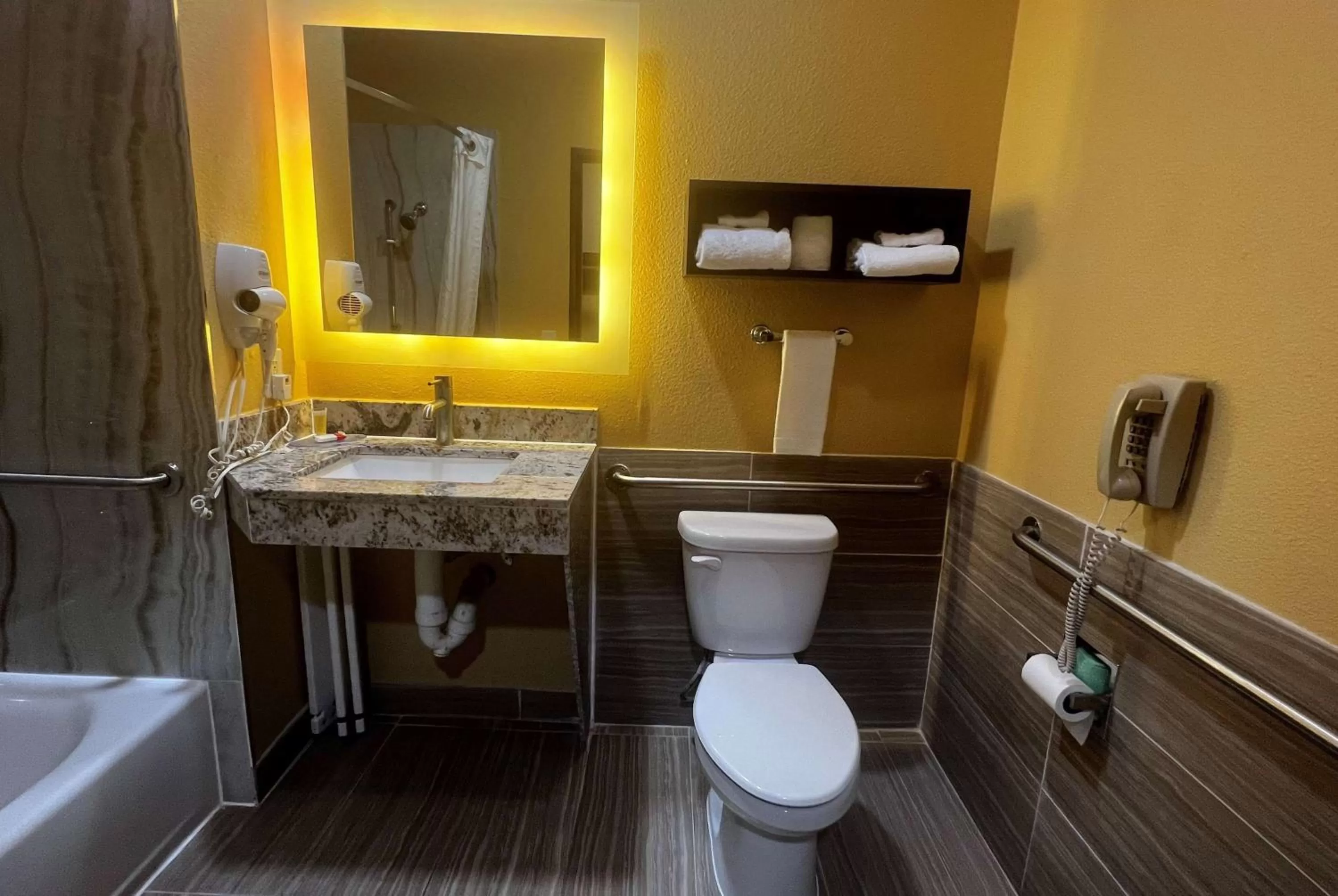 Bathroom in Super 8 by Wyndham Pasadena