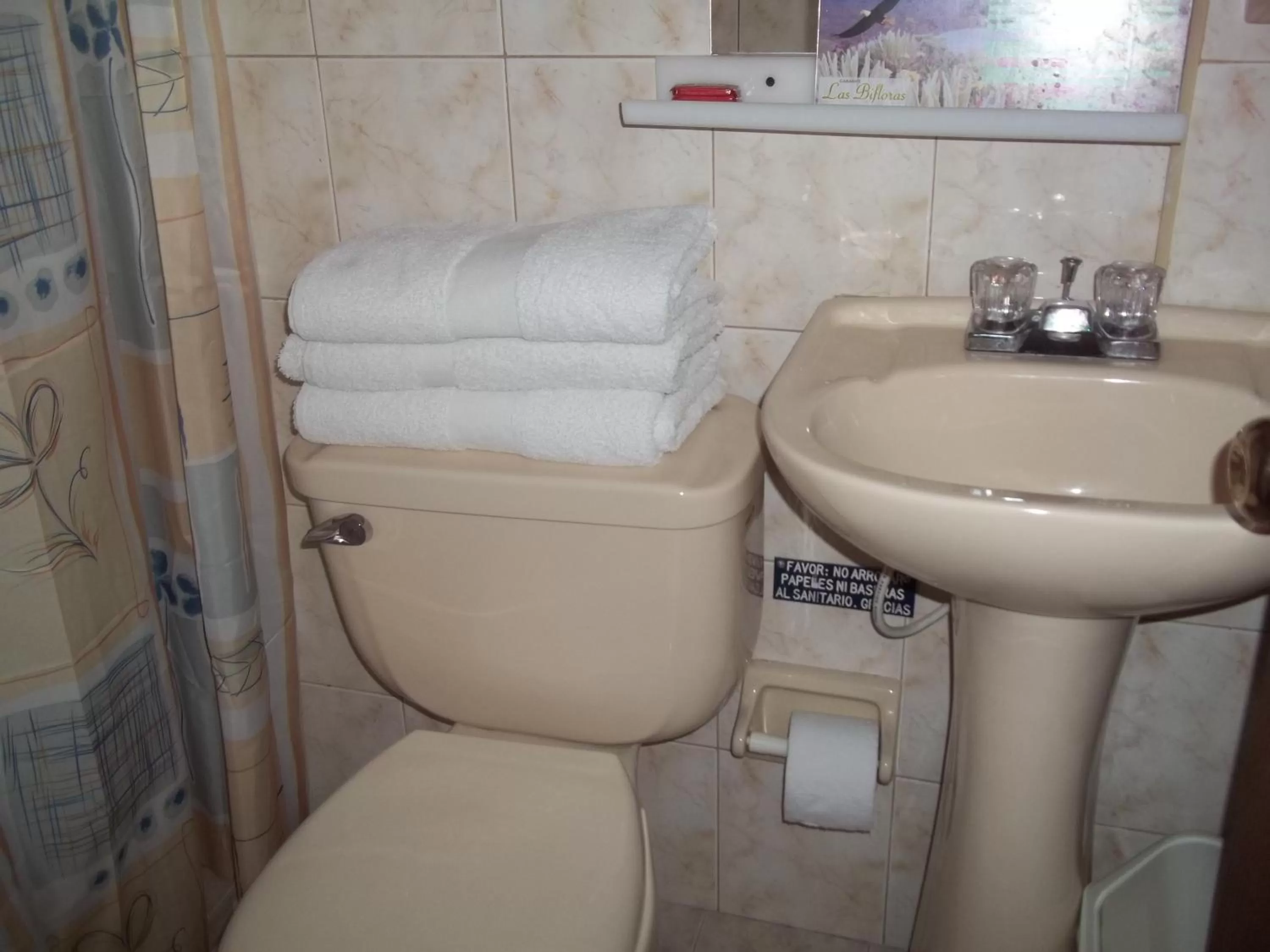 Bathroom in Cabañas Las Bifloras