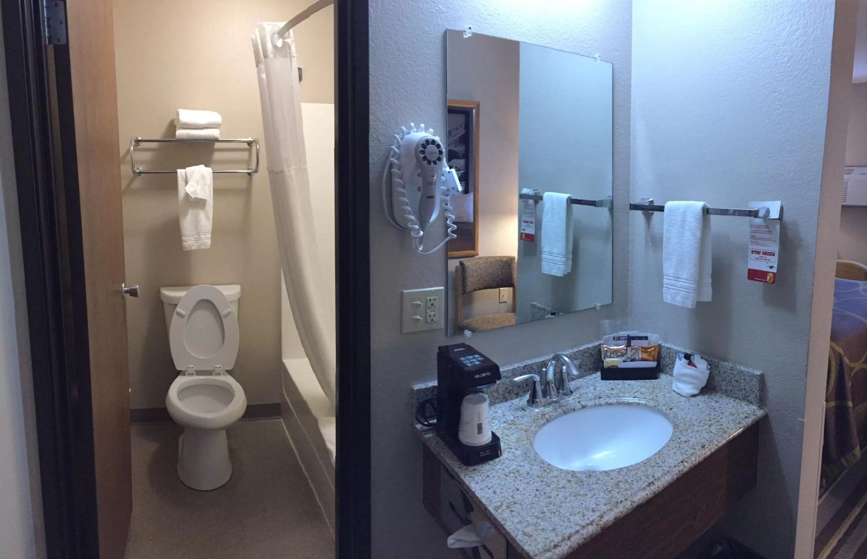 Bathroom in Super 8 by Wyndham Dillon