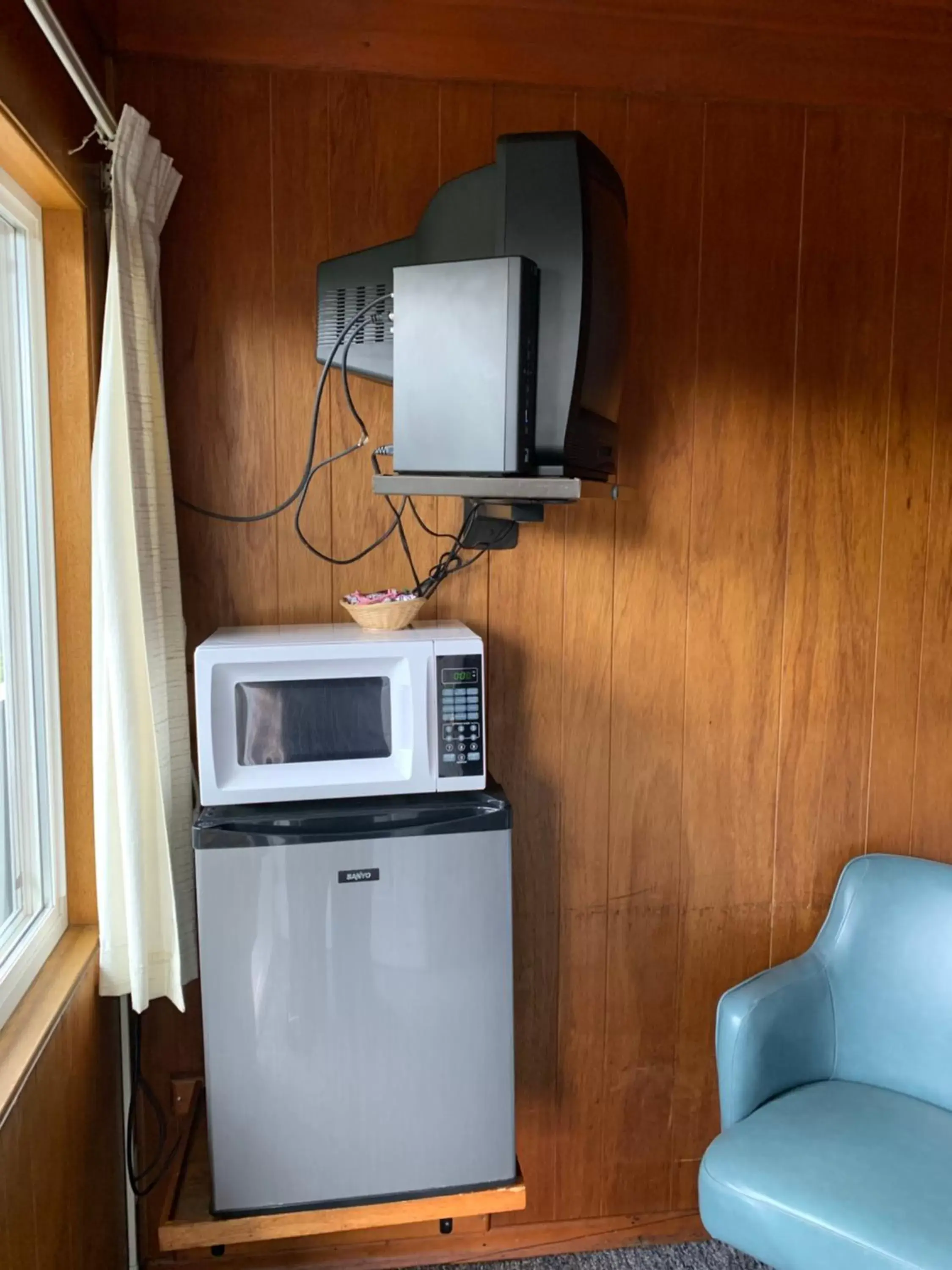 TV/Entertainment Center in Curley's Resort & Dive Center