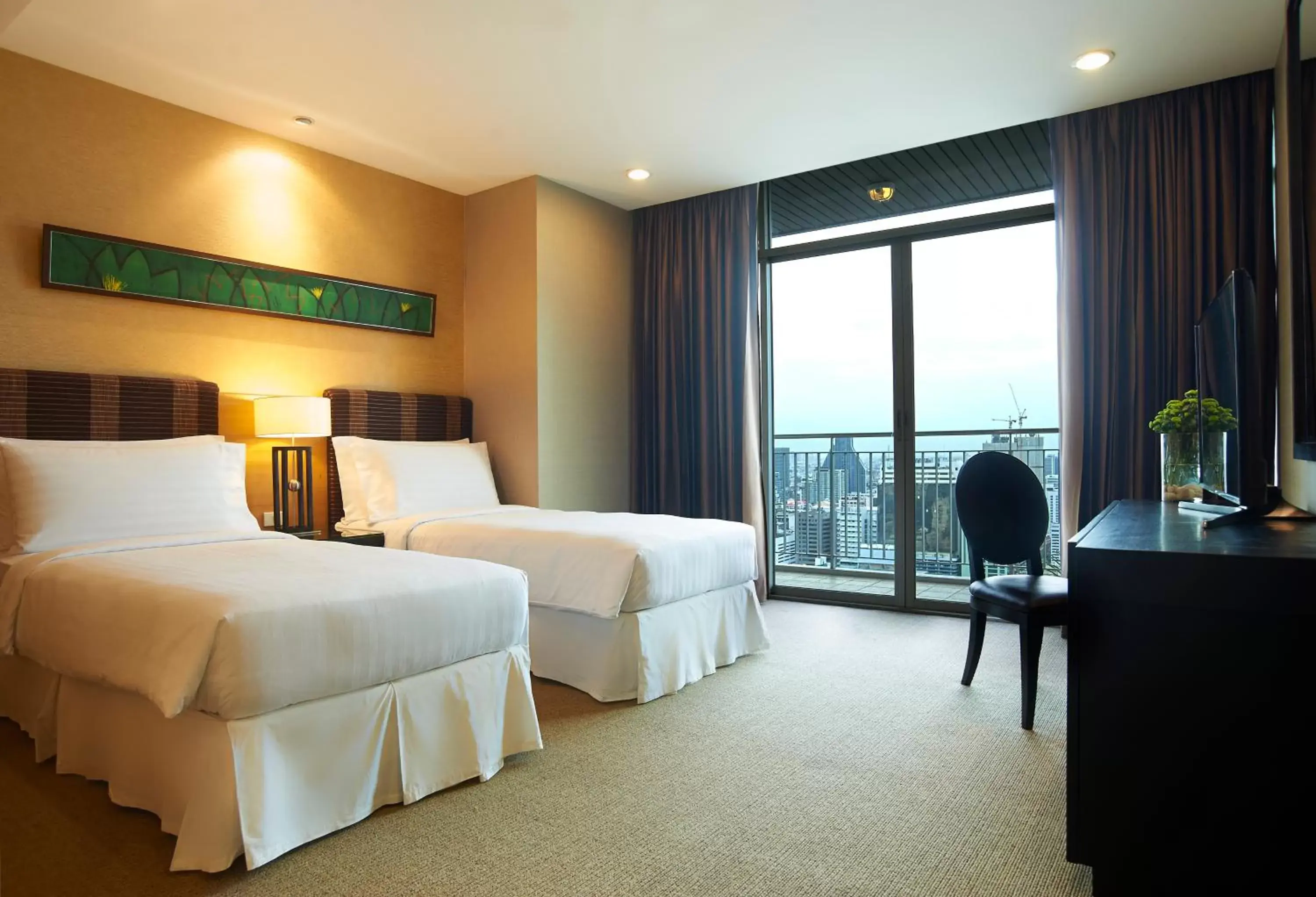 Bed in Urbana Sathorn Hotel, Bangkok