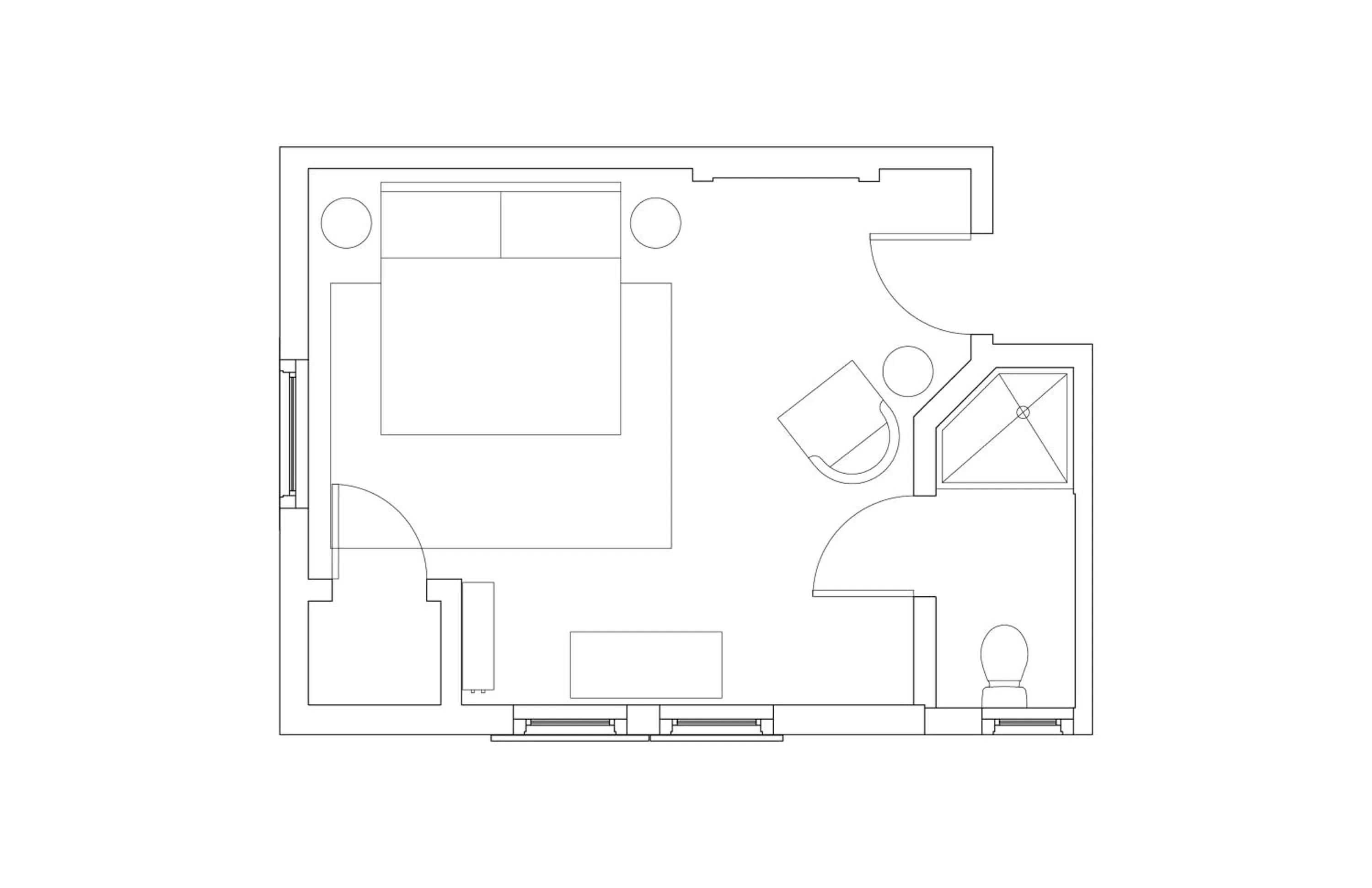 Floor plan in Blind Tiger Asheville