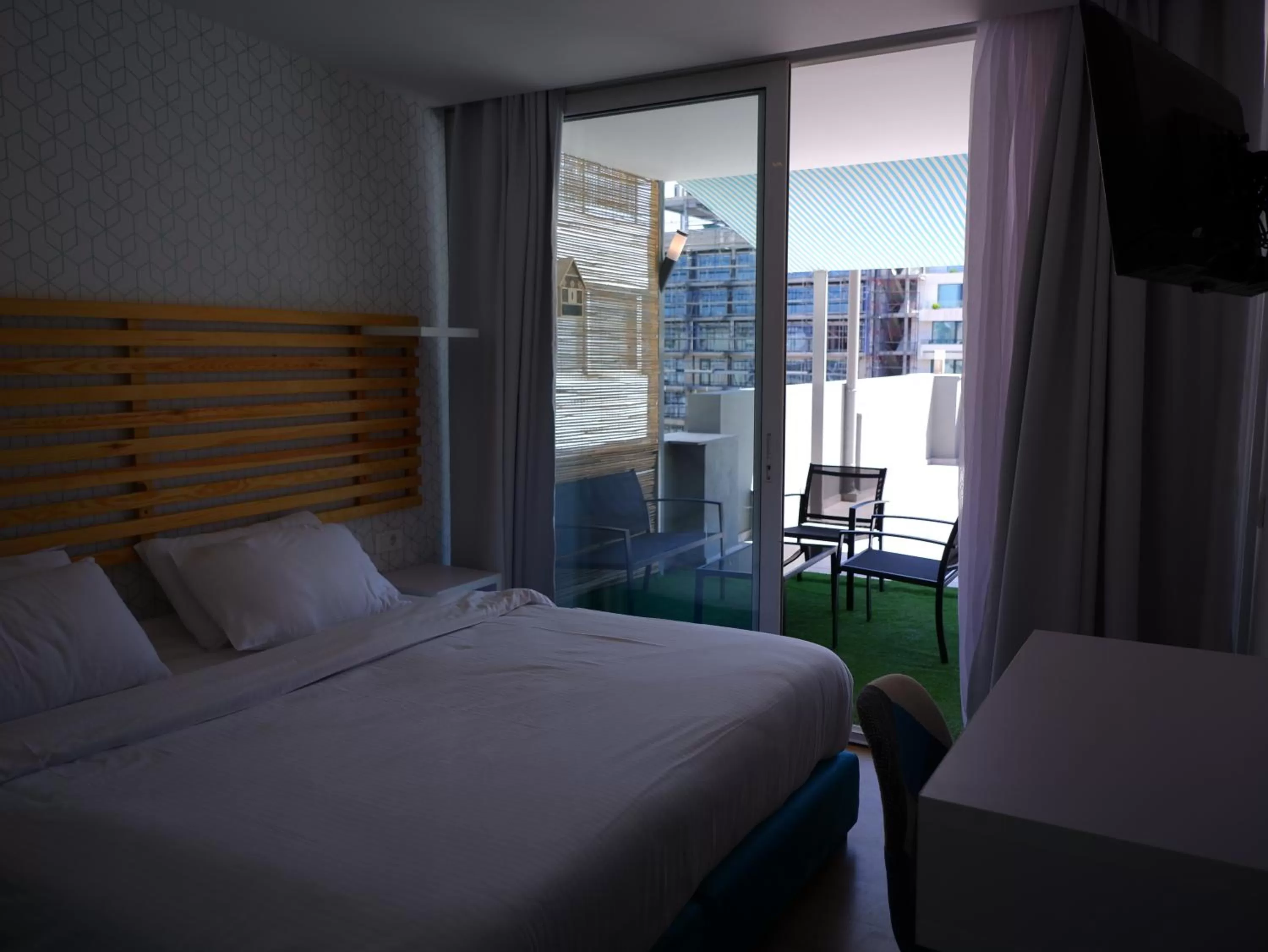 Bed in Athenian Montaza Hotel