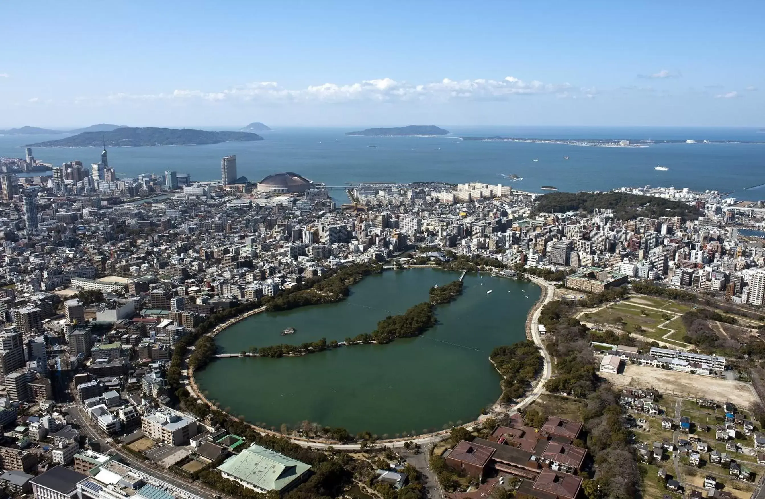 Nearby landmark, Bird's-eye View in Hotel Trad Hakata