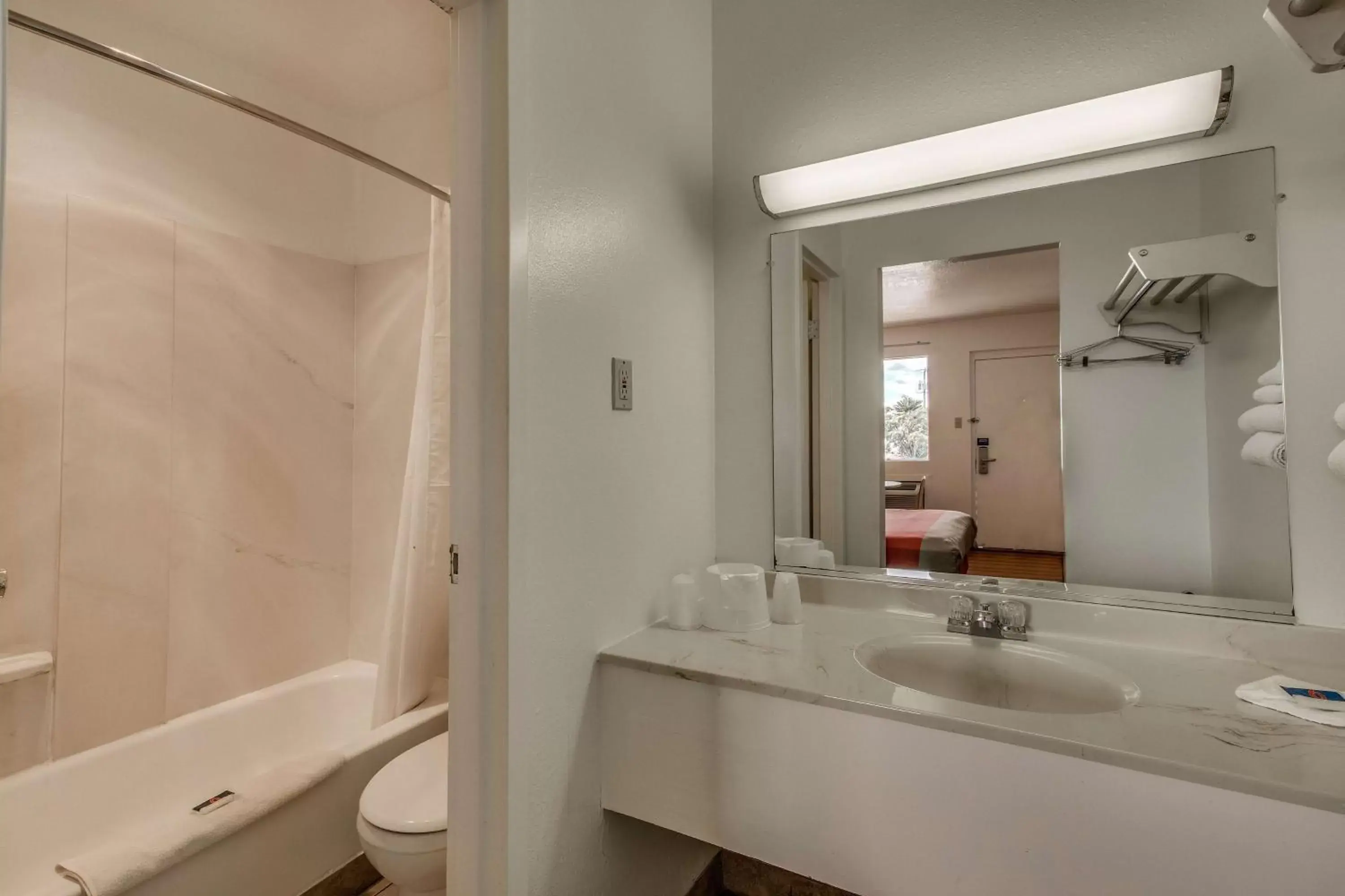 Photo of the whole room, Bathroom in Motel 6-Van Horn, TX