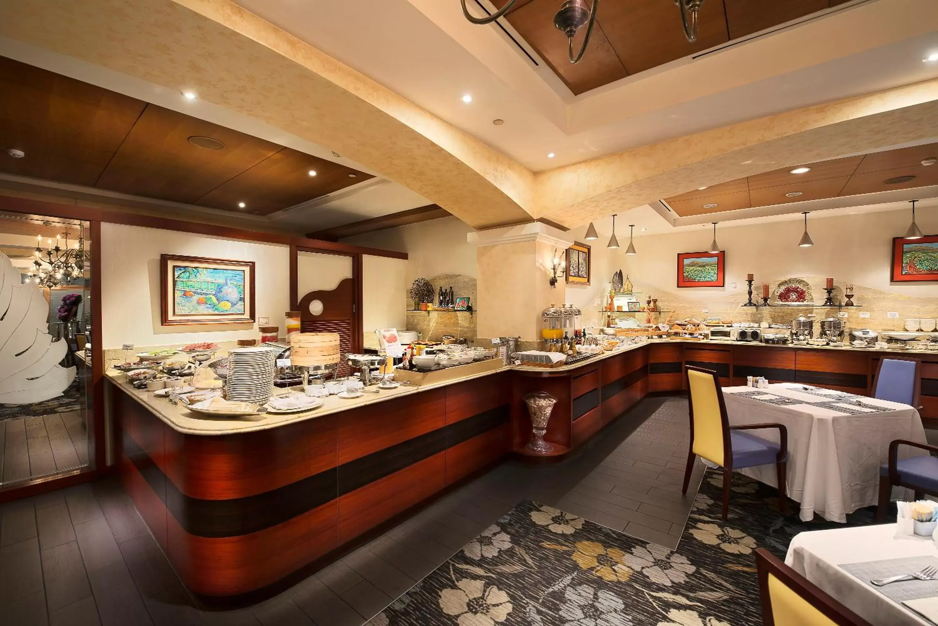 Buffet breakfast in The Riviera Hotel Taipei Buffet breakfast in The Riviera Hotel Taipei