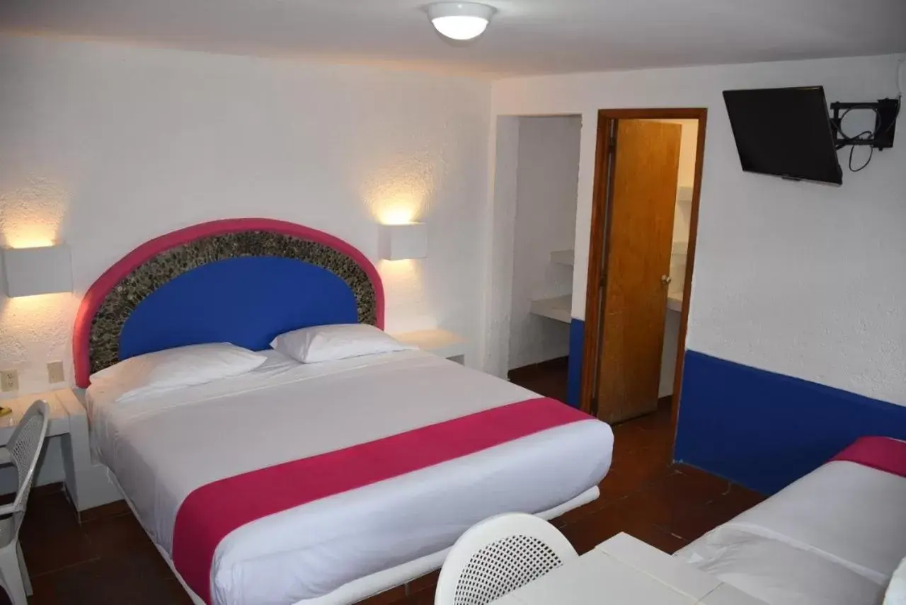 Bed in Hotel Pachuca Inn