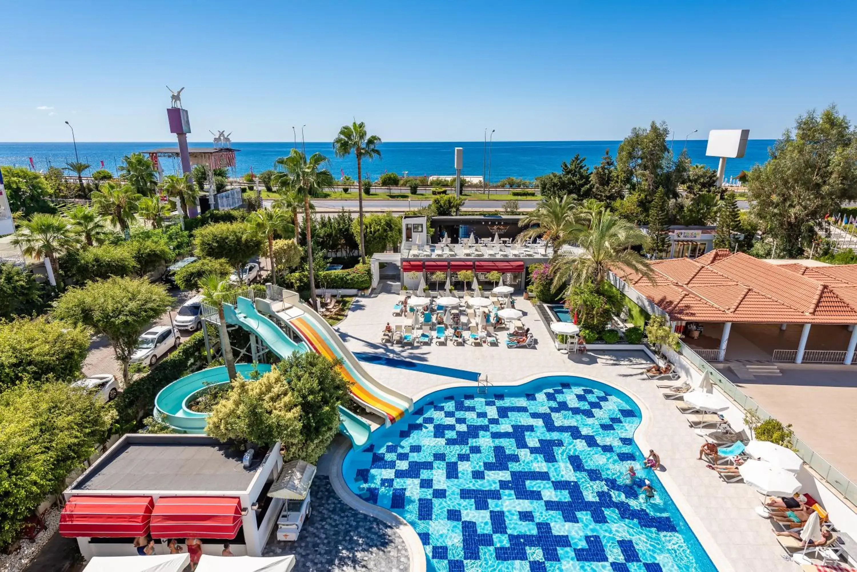 Pool View in White City Beach Hotel