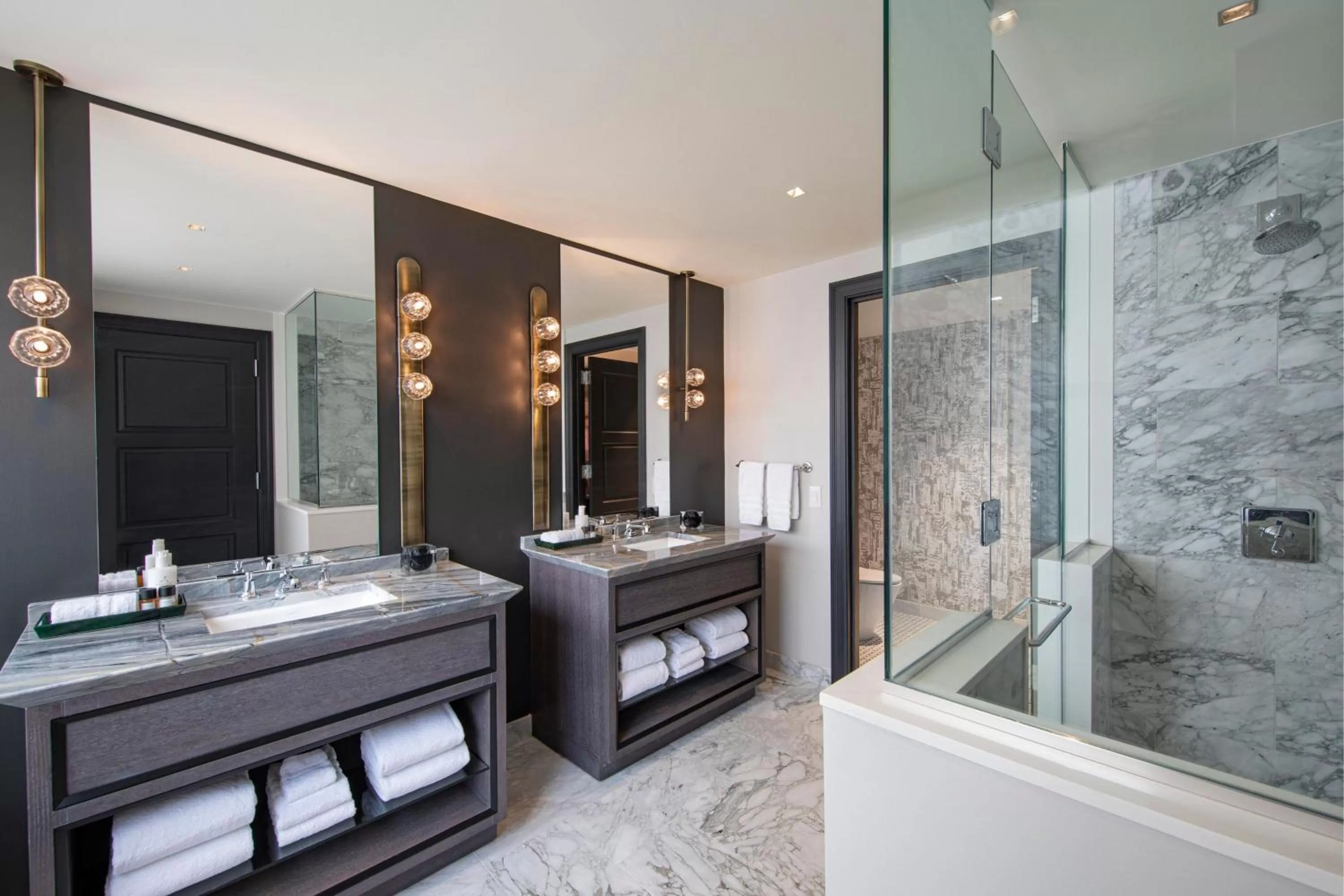 Bathroom in JW Marriott Essex House New York