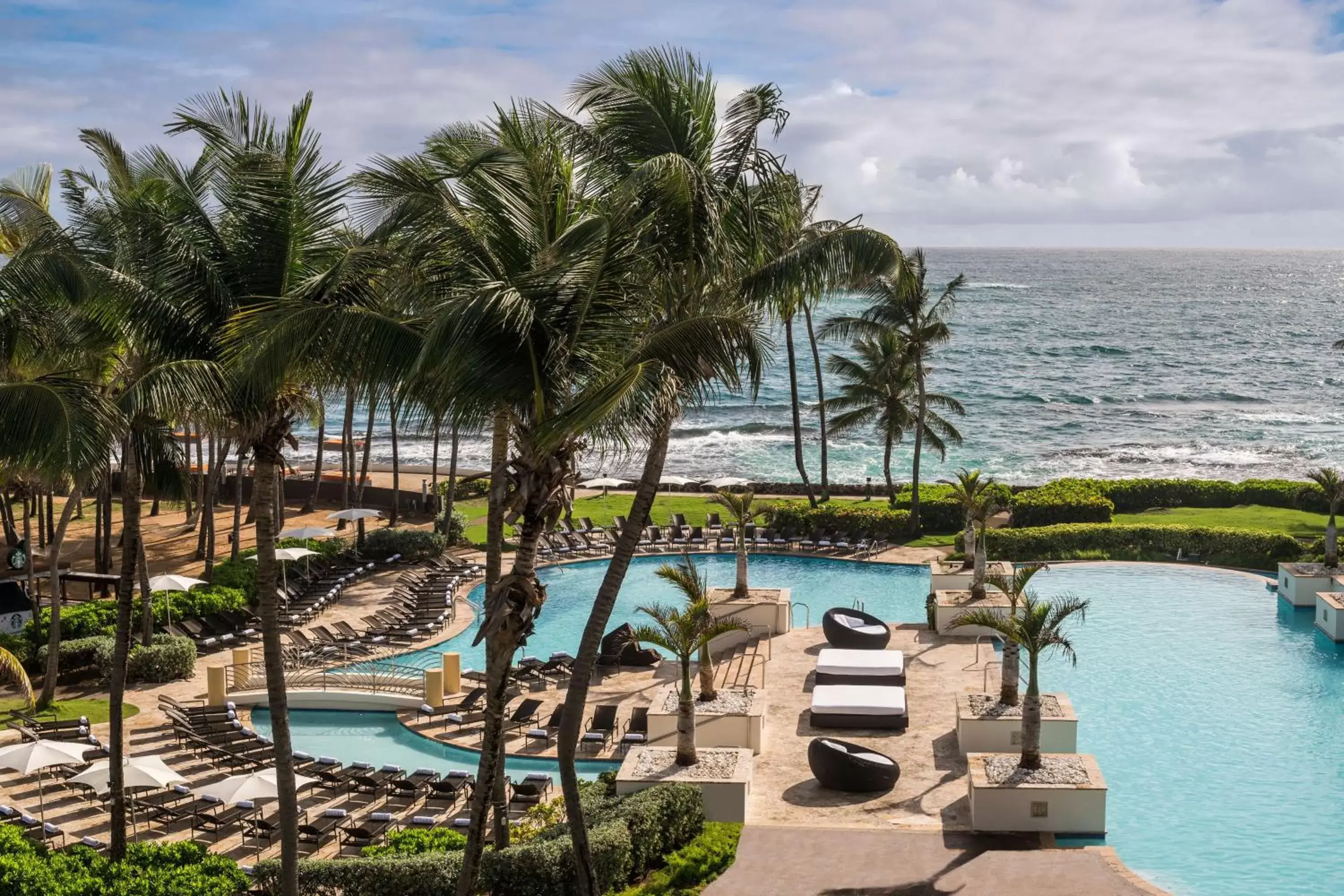 Pool View in Caribe Hilton