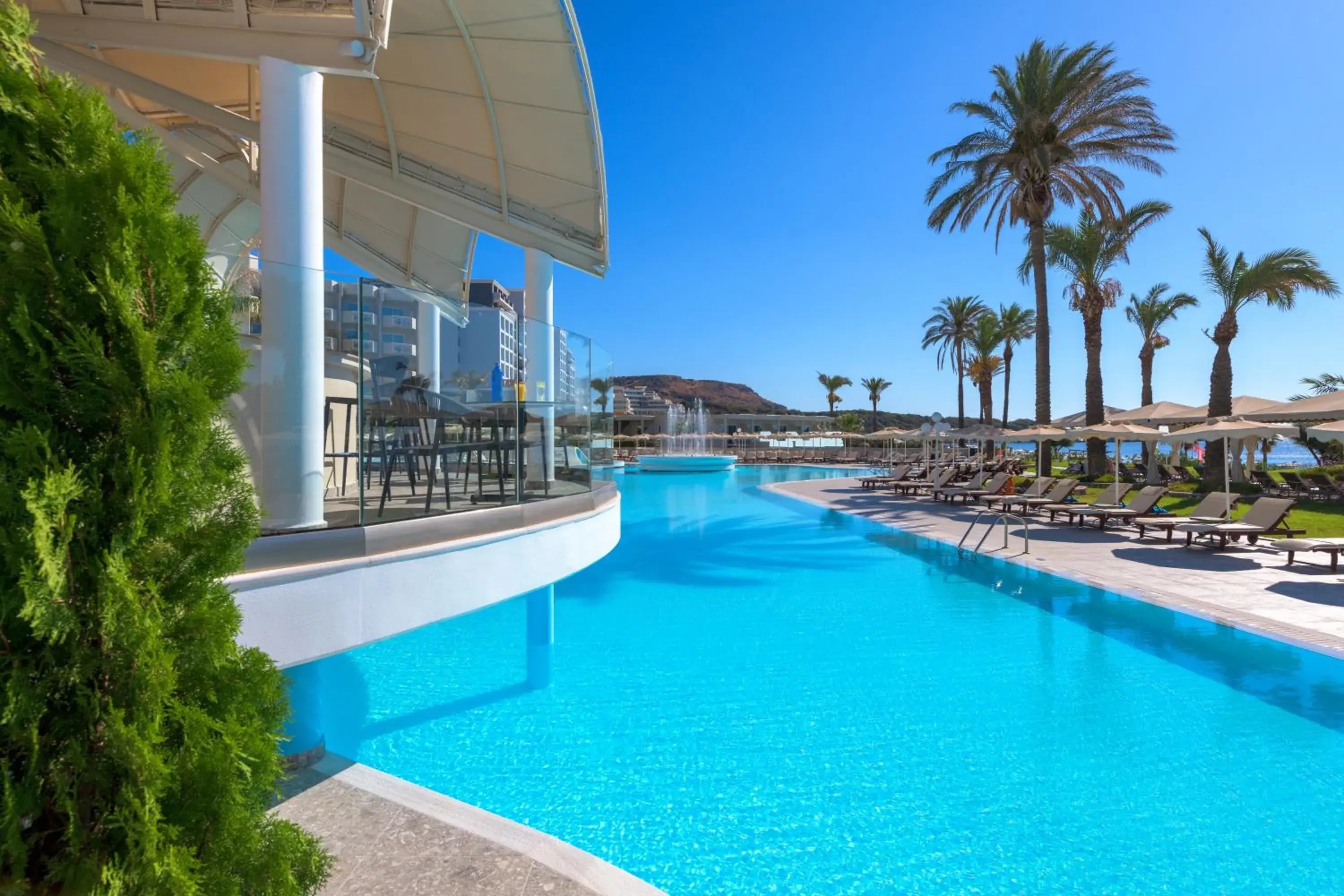 Lounge or bar, Swimming Pool in Rodos Palladium Leisure & Wellness
