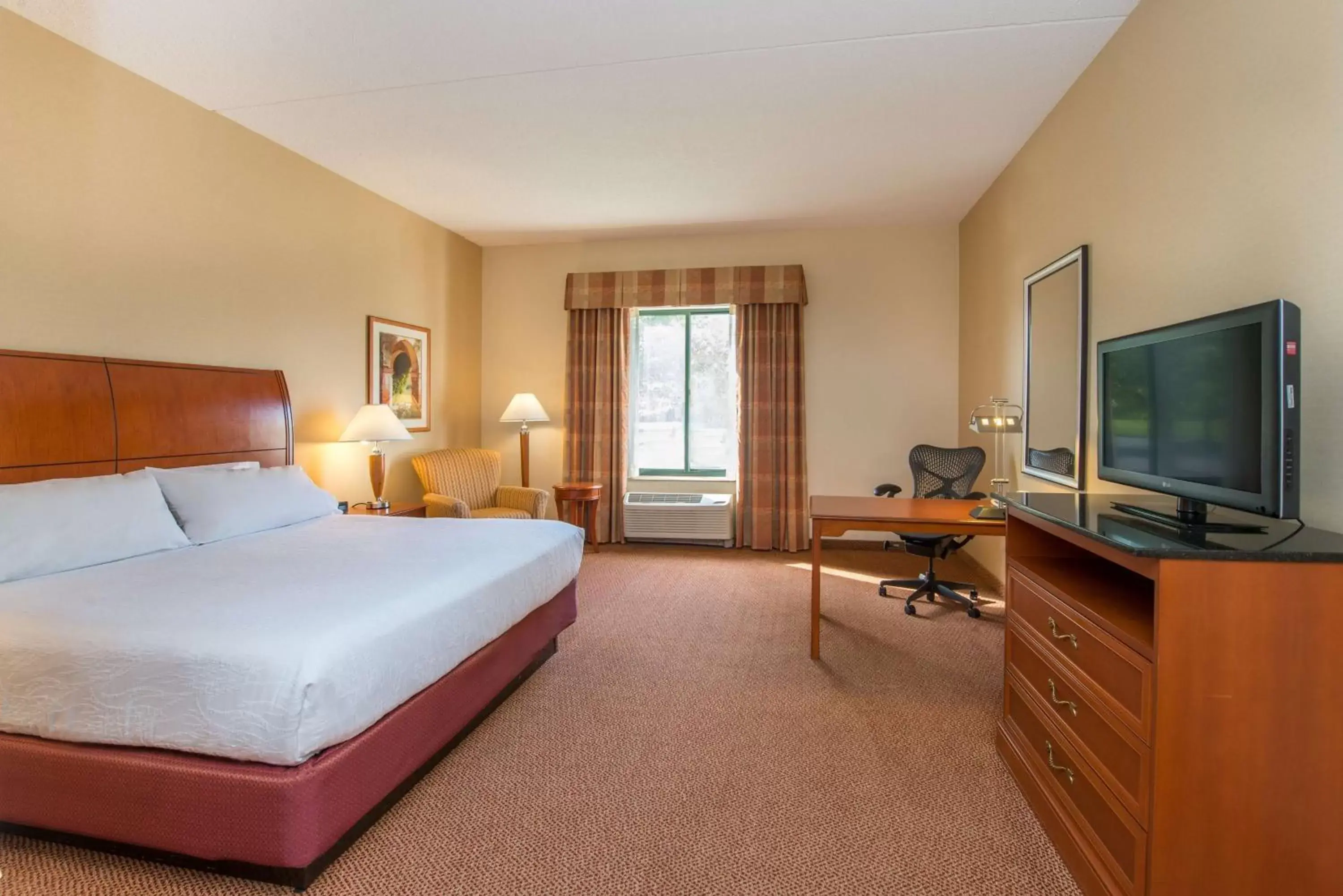 Bedroom, TV/Entertainment Center in Hilton Garden Inn Poughkeepsie/Fishkill