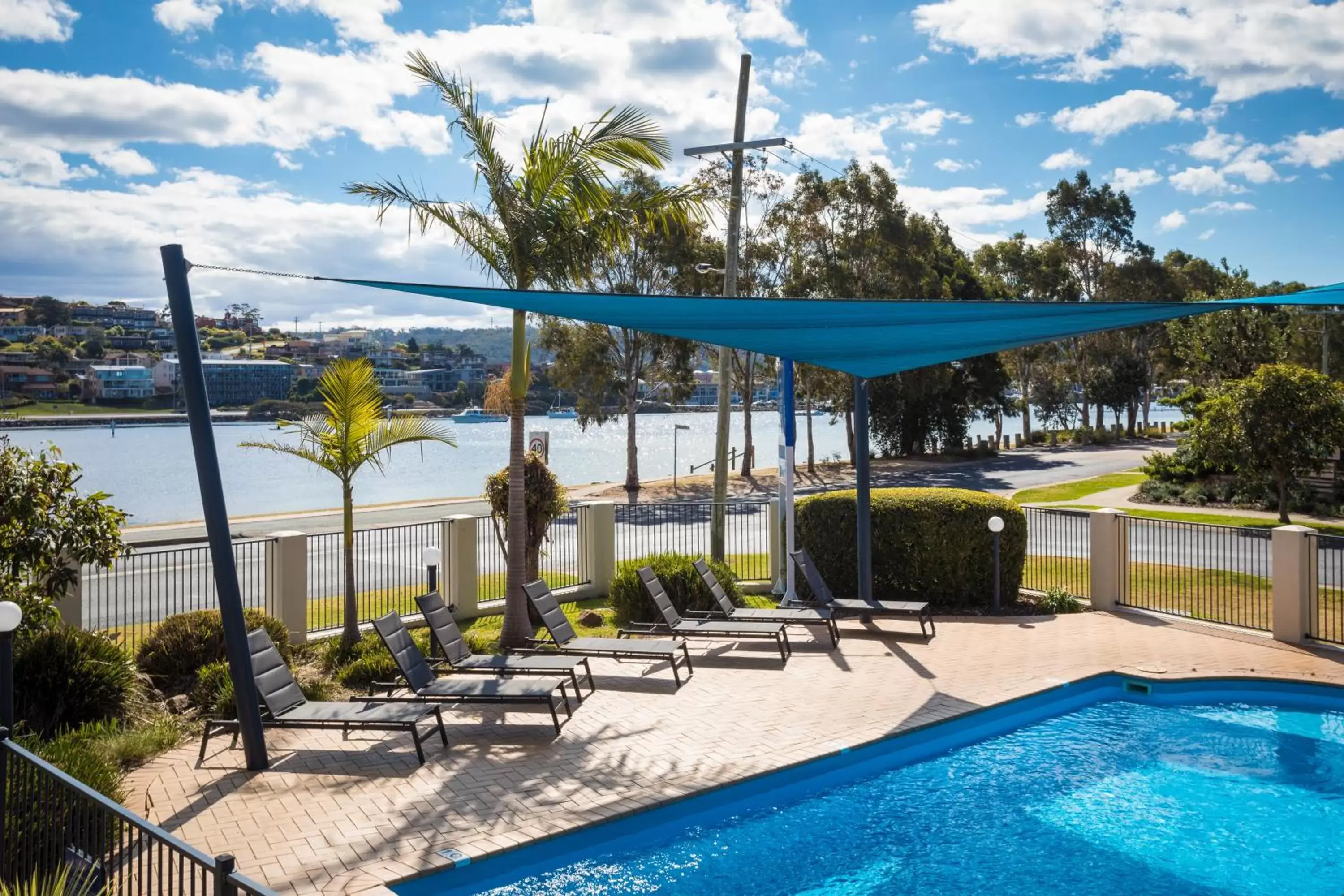 Pool view, Swimming Pool in Sails Luxury Apartments Merimbula