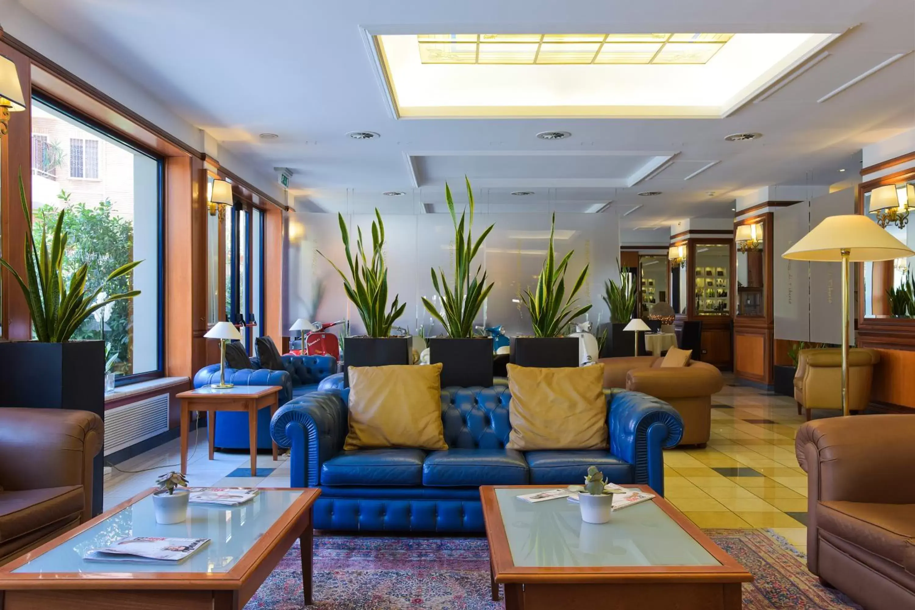 Lobby or reception in Grand Hotel Tiberio