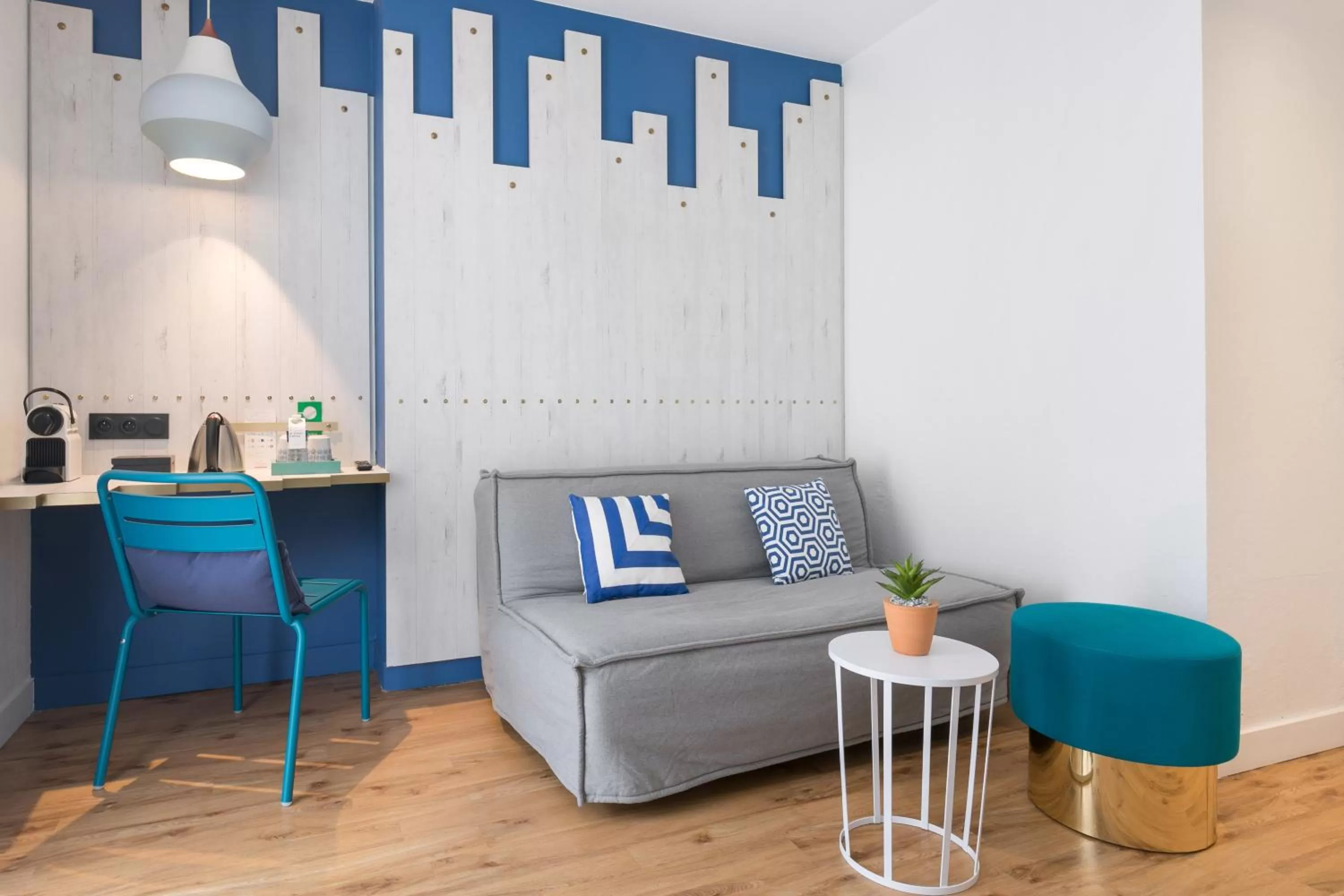 Living room in The Deck Hotel by Happyculture