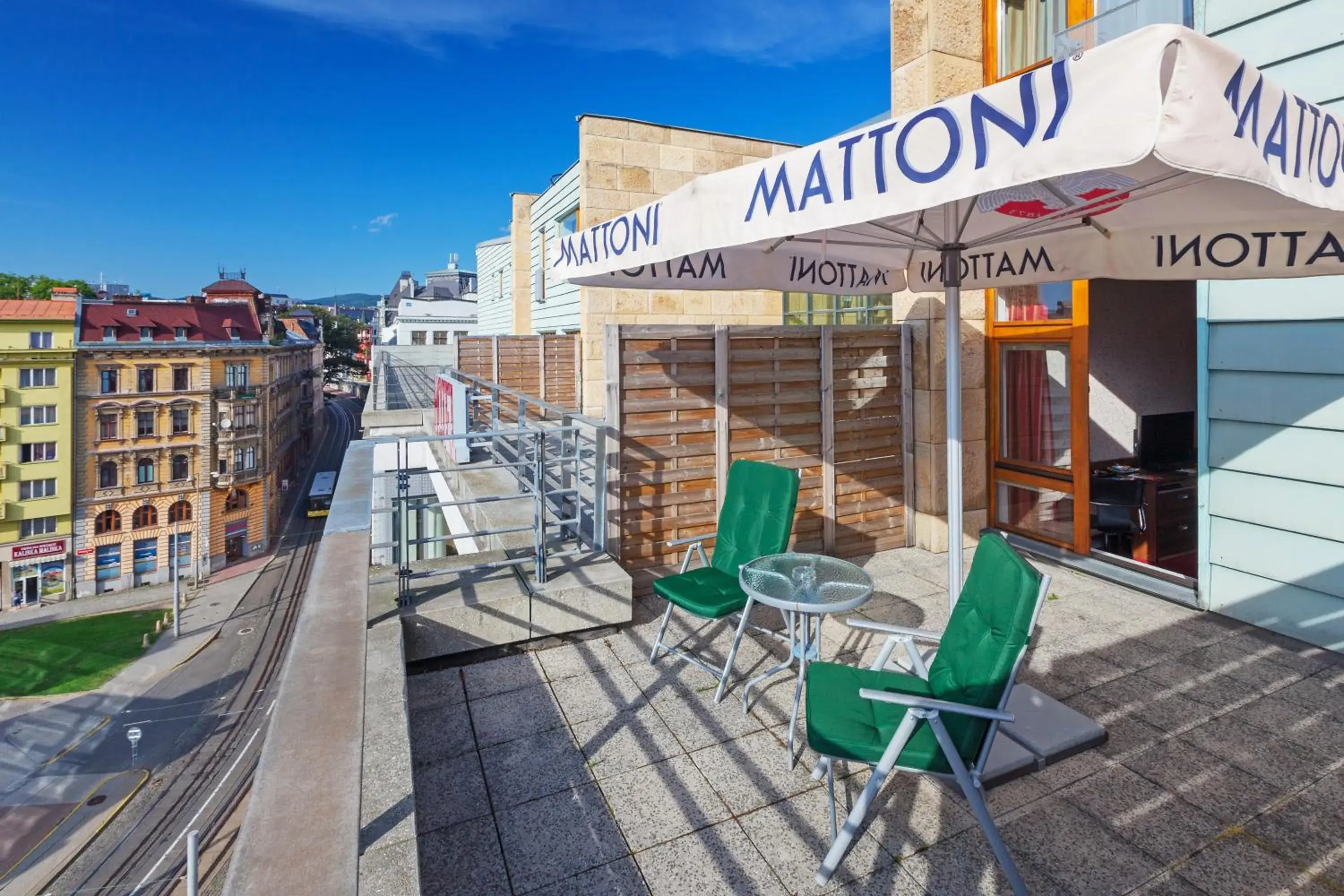Balcony/Terrace in Pytloun City Boutique Hotel