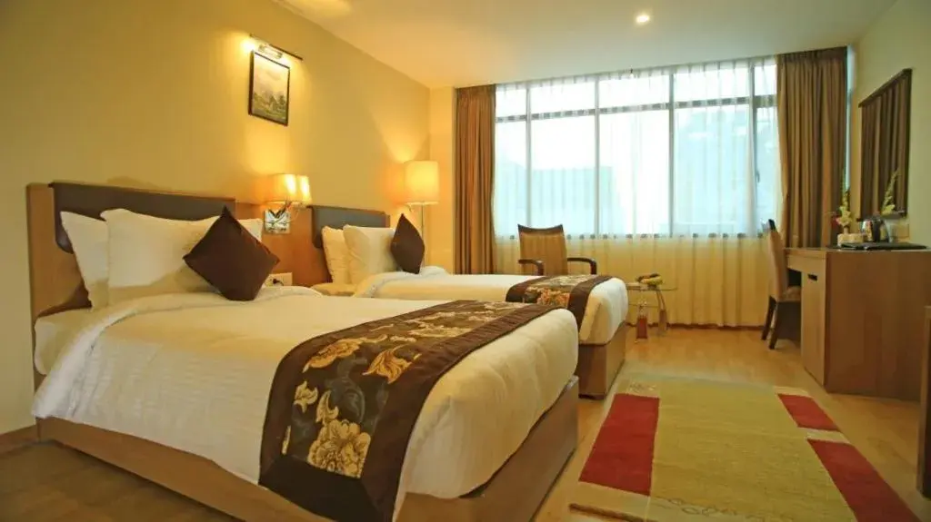 Bedroom, Bed in Hotel Mirage Kathmandu