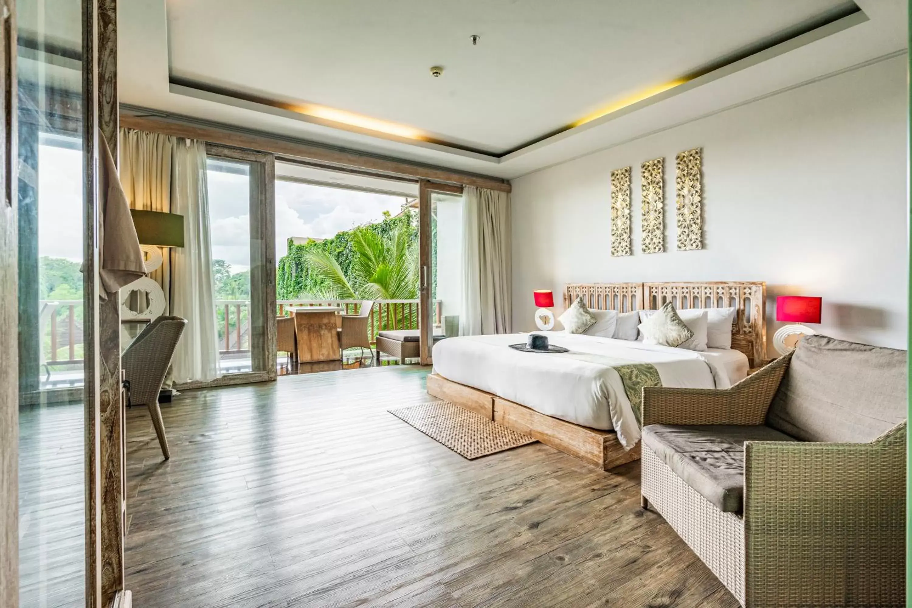 Bed in KajaNe Mua at Ubud Bali Bed in KajaNe Mua at Ubud Bali