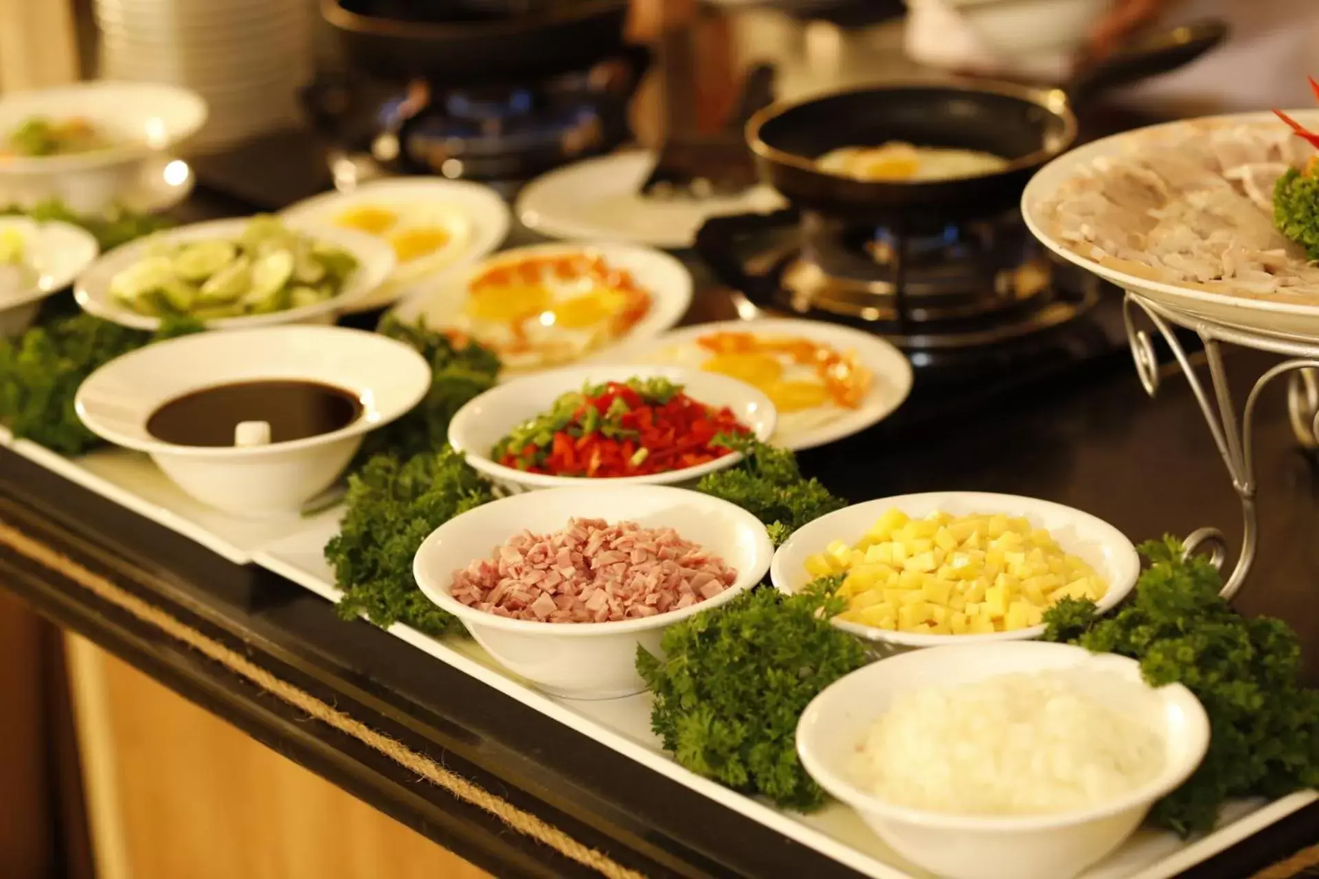 Buffet breakfast in Vien Dong Hotel