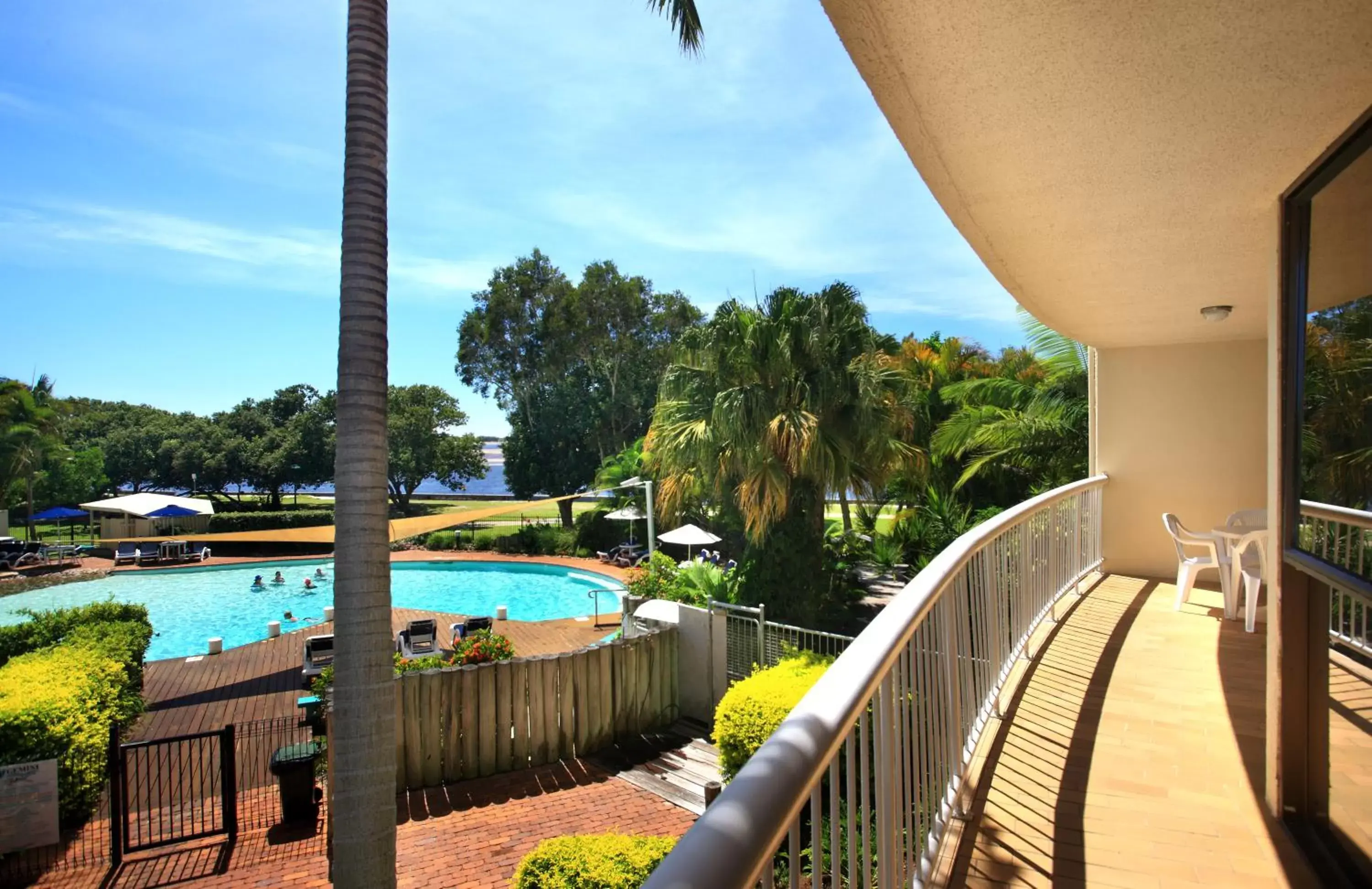 Balcony/Terrace, Pool View in Gemini Resort