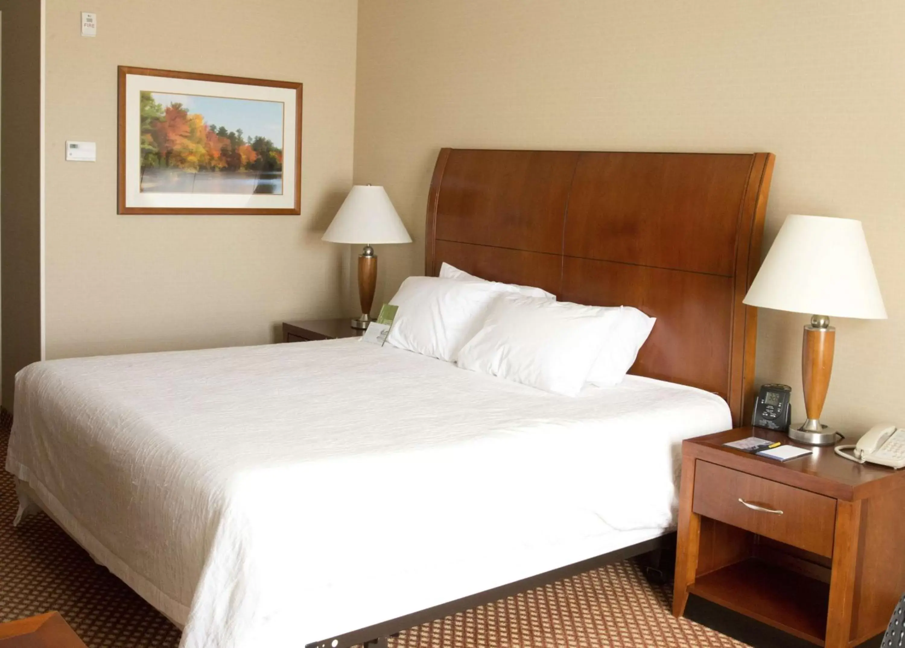 Bed in Hilton Garden Inn Laramie