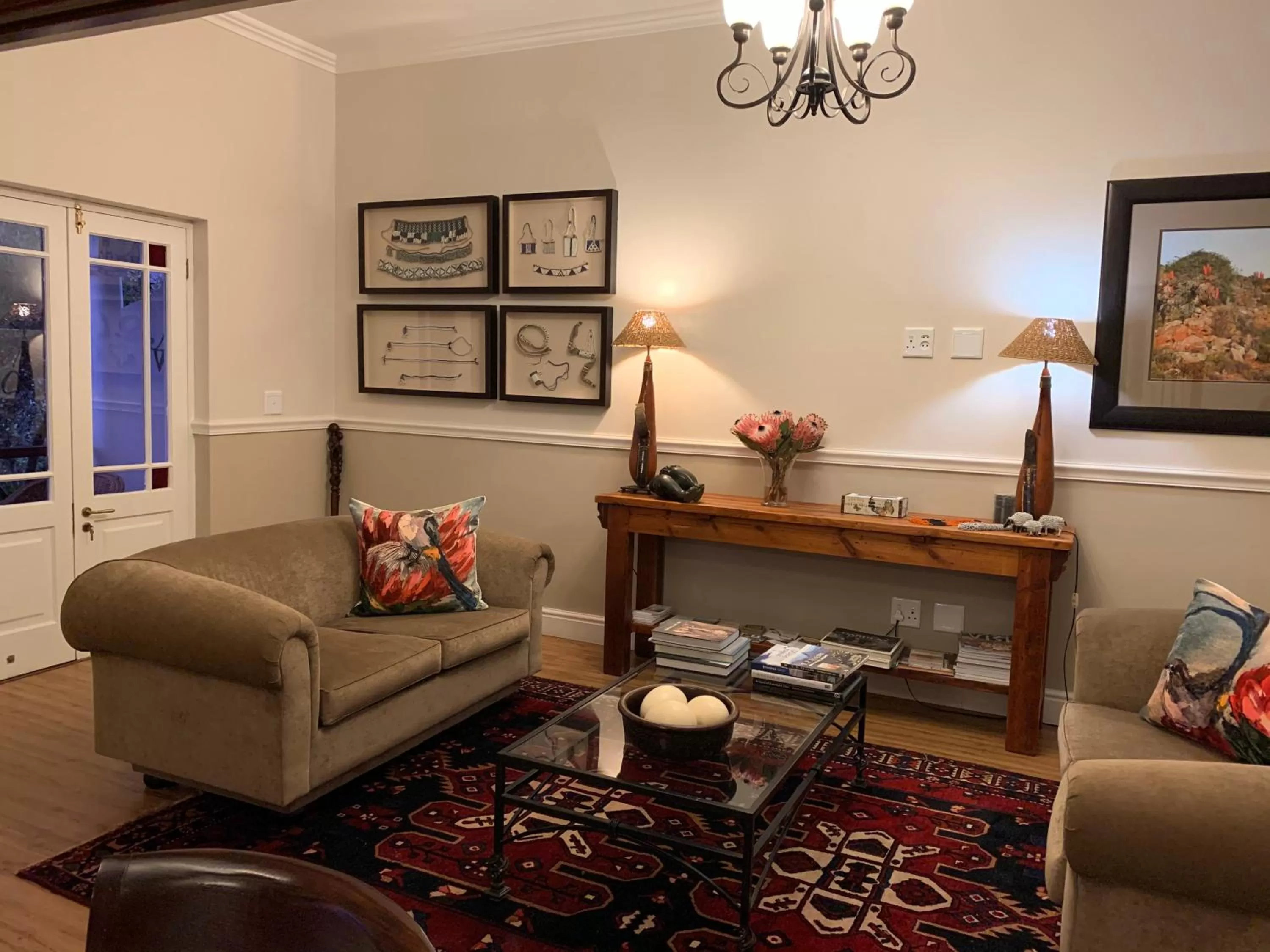 Living room in Montagu Vines Guesthouse