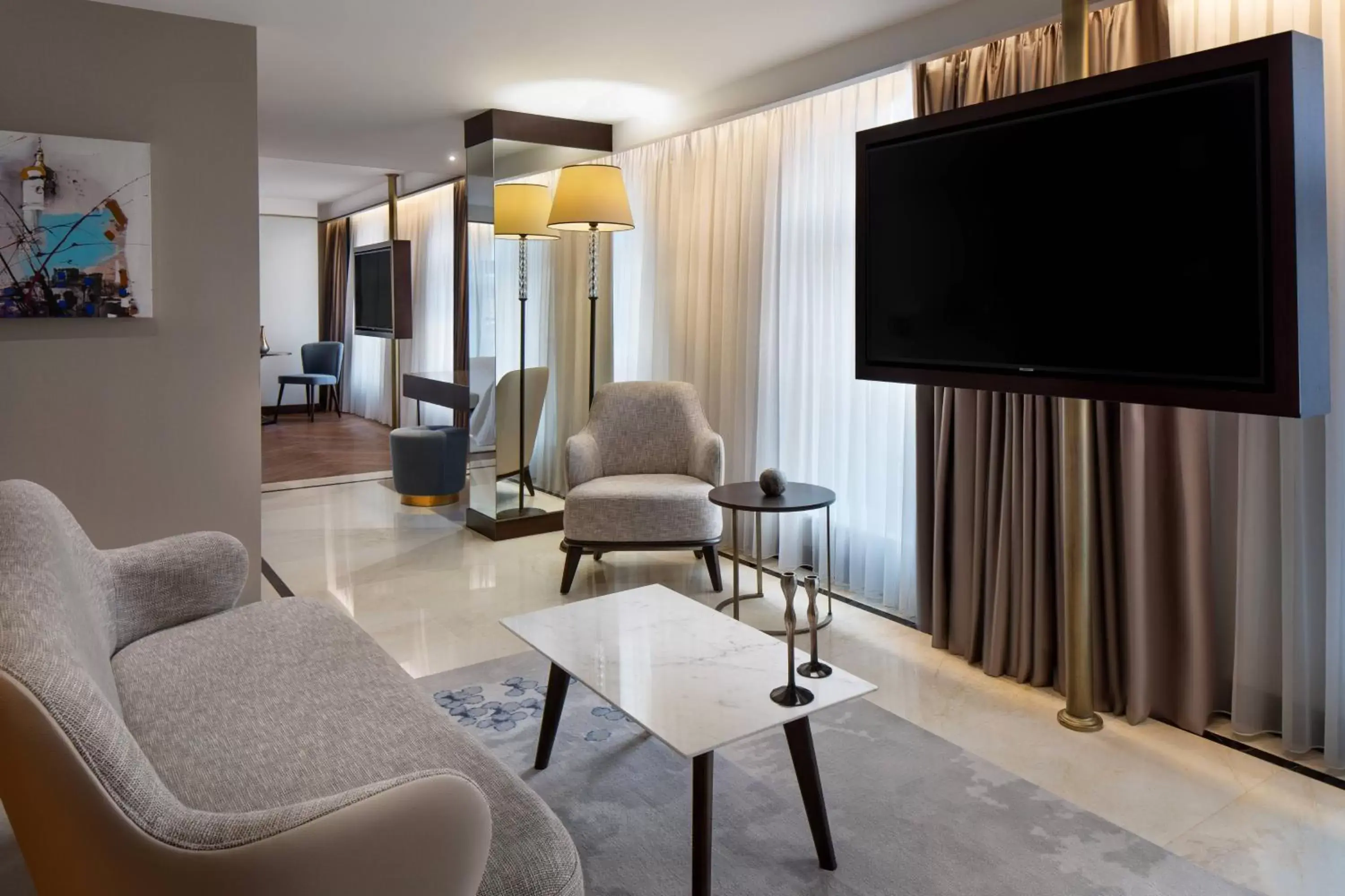 Living room, TV/Entertainment Center in JW Marriott Istanbul Bosphorus