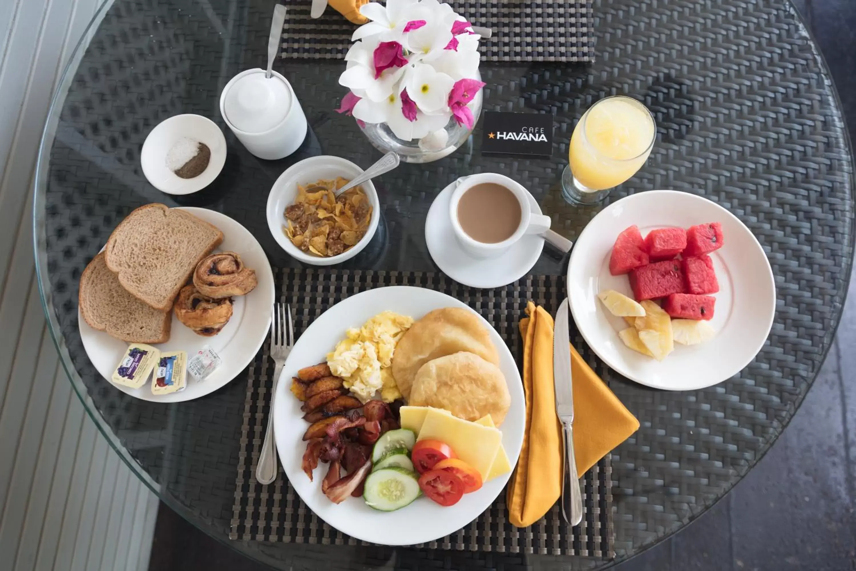Buffet breakfast, Breakfast in Half Moon Blue Hotel