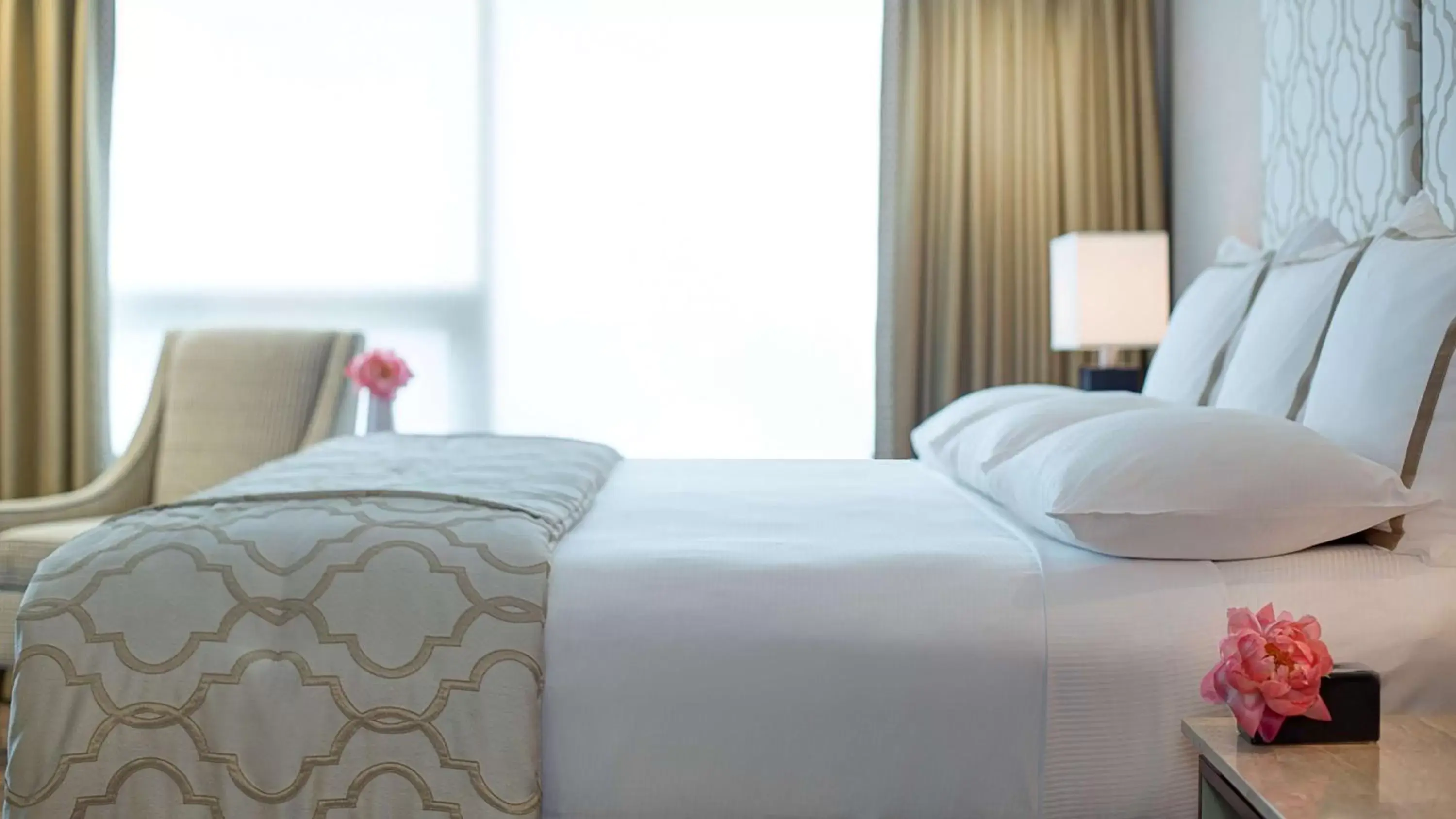 Bed in Amway Grand Plaza Hotel, Curio Collection by Hilton