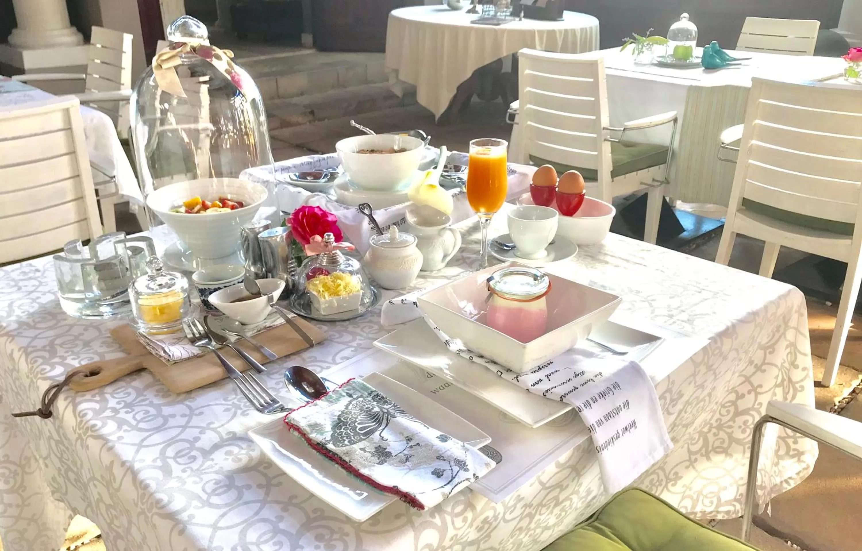 Continental breakfast in Spacube Luxury Suites and Spa