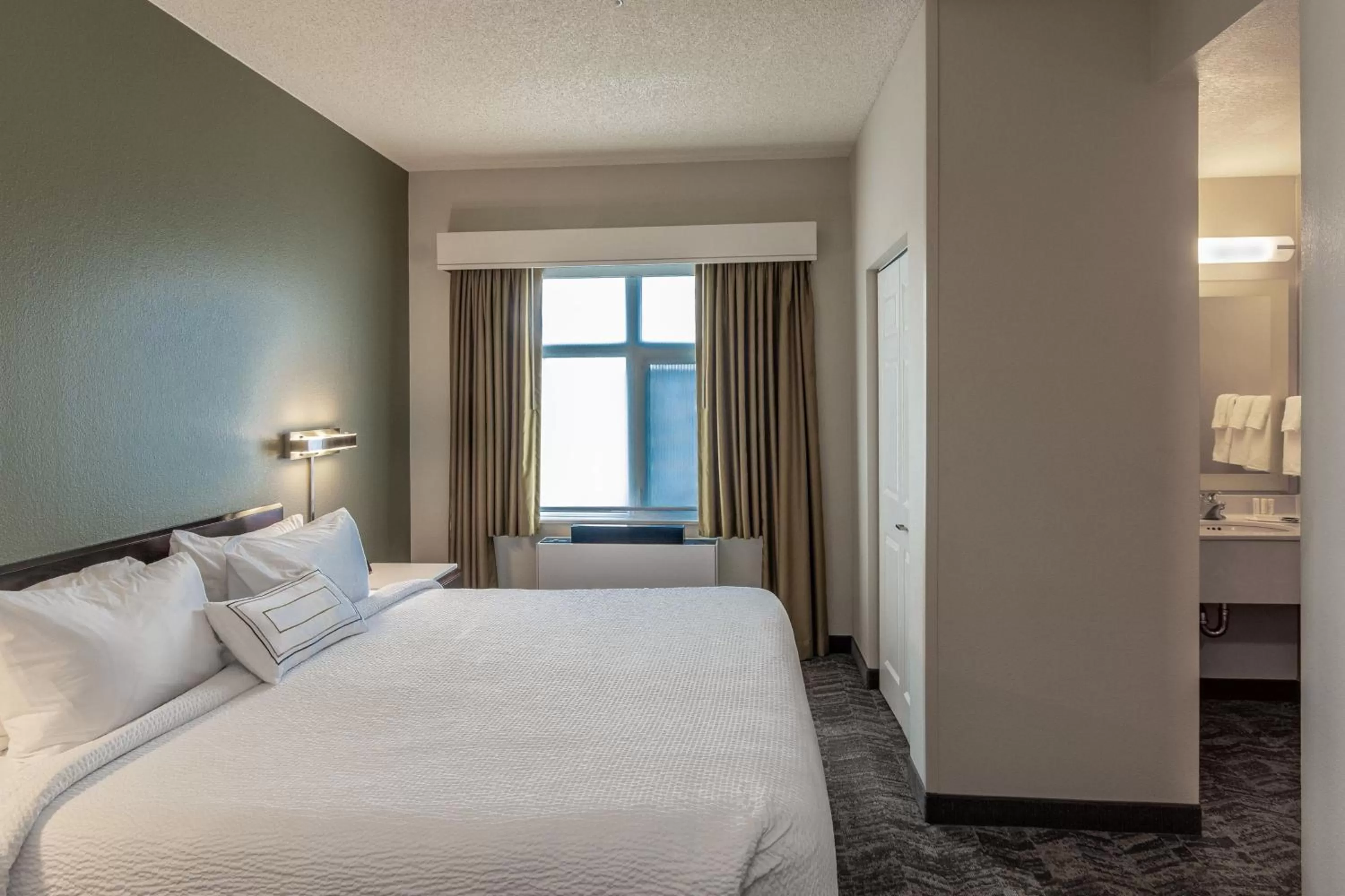 King Suite with Sofa Bed and Adapted Tub - Mobility Accessible in SpringHill Suites by Marriott Fairbanks