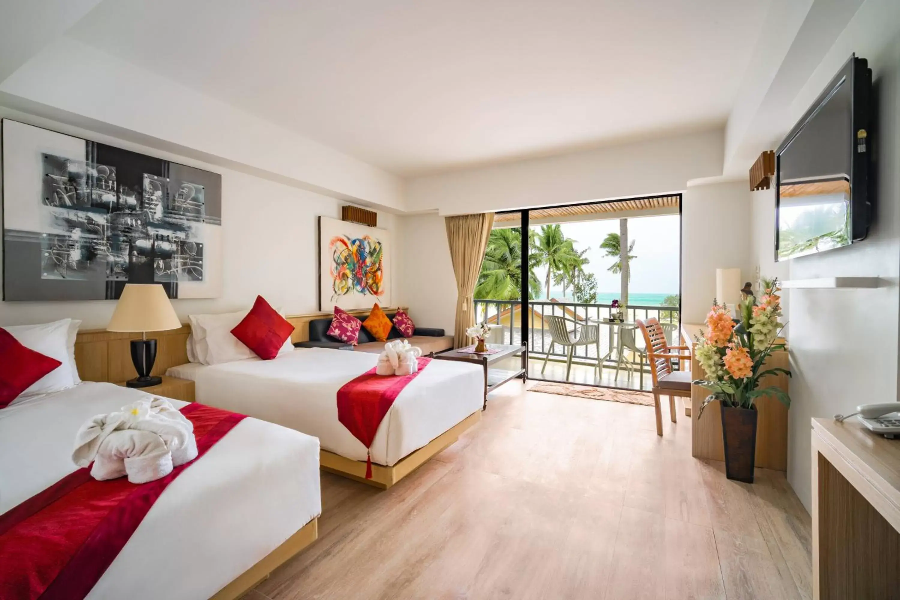 Deluxe Twin Room with Sea View in Villa Cha-Cha Krabi Beachfront Resort