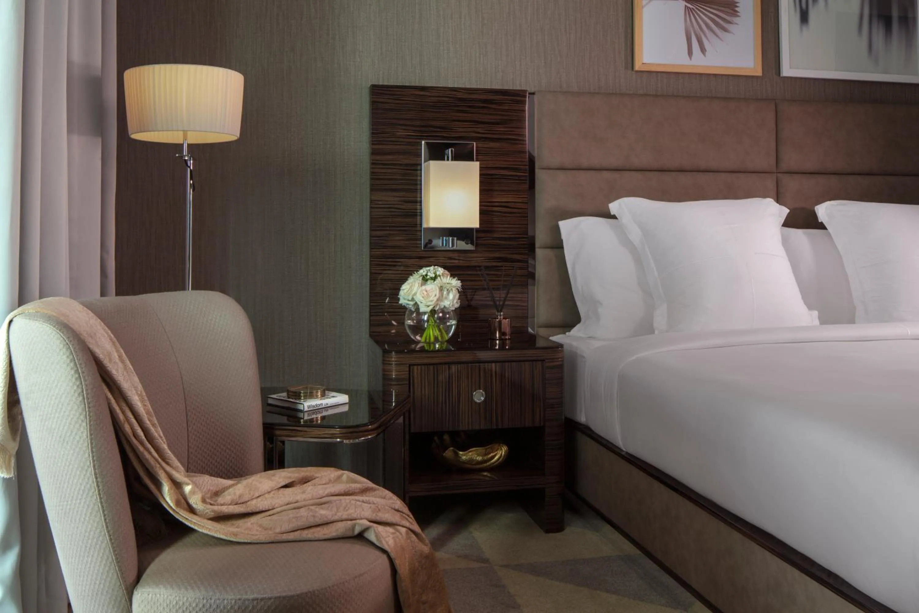 Nearby landmark, Bed in Hyde Hotel Dubai