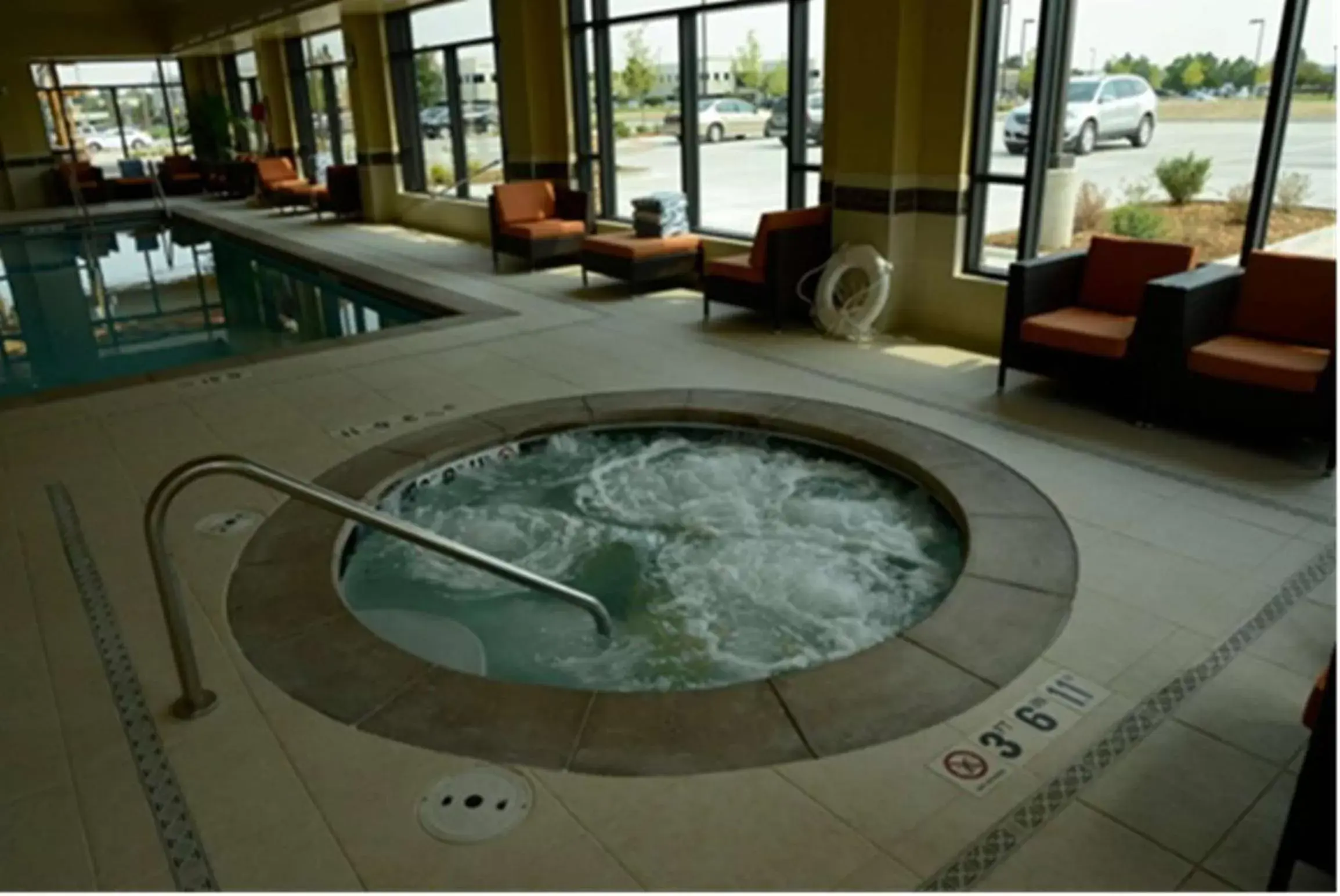 Pool view in Hampton Inn & Suites Boulder North