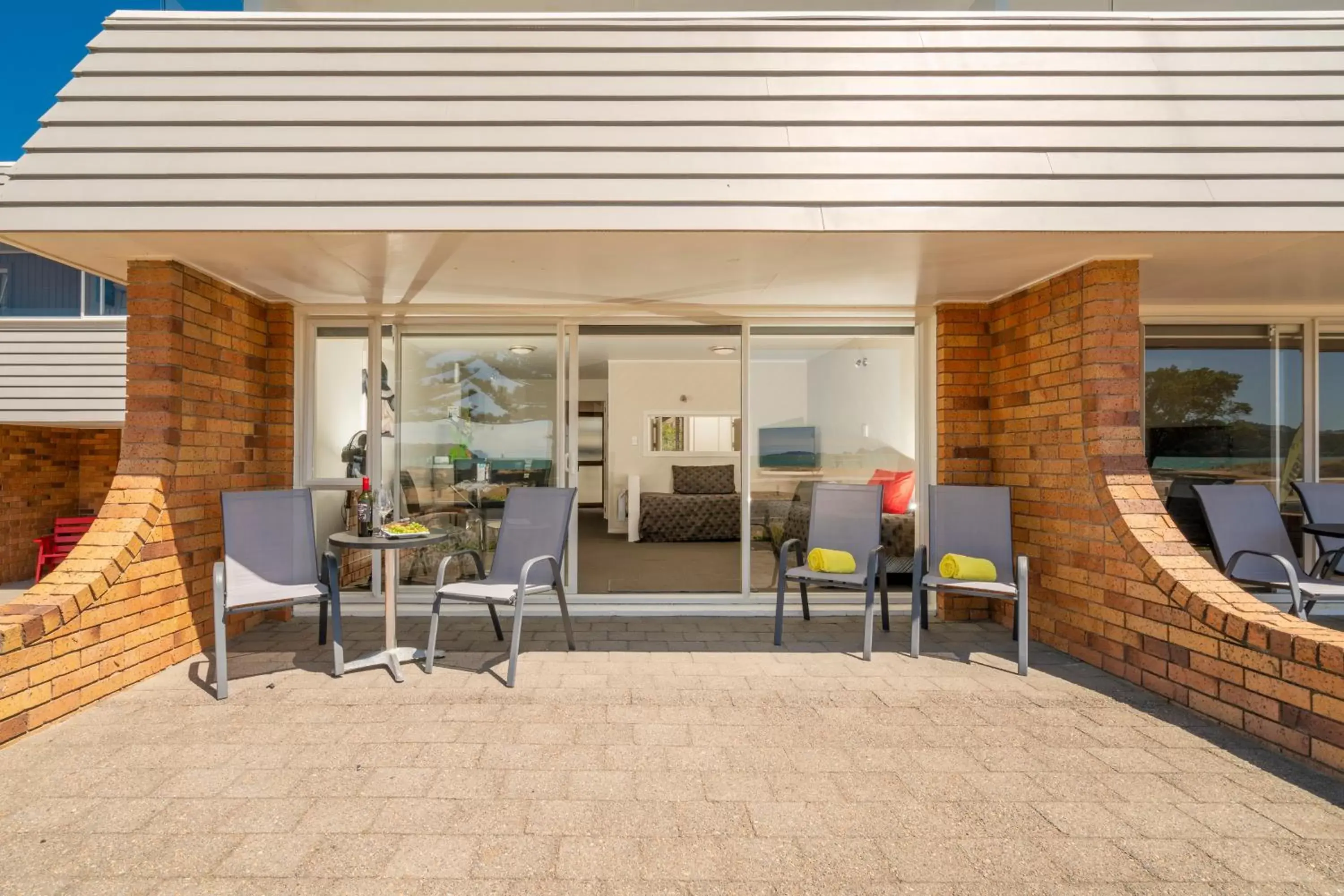 Patio in The Oceanside Motel