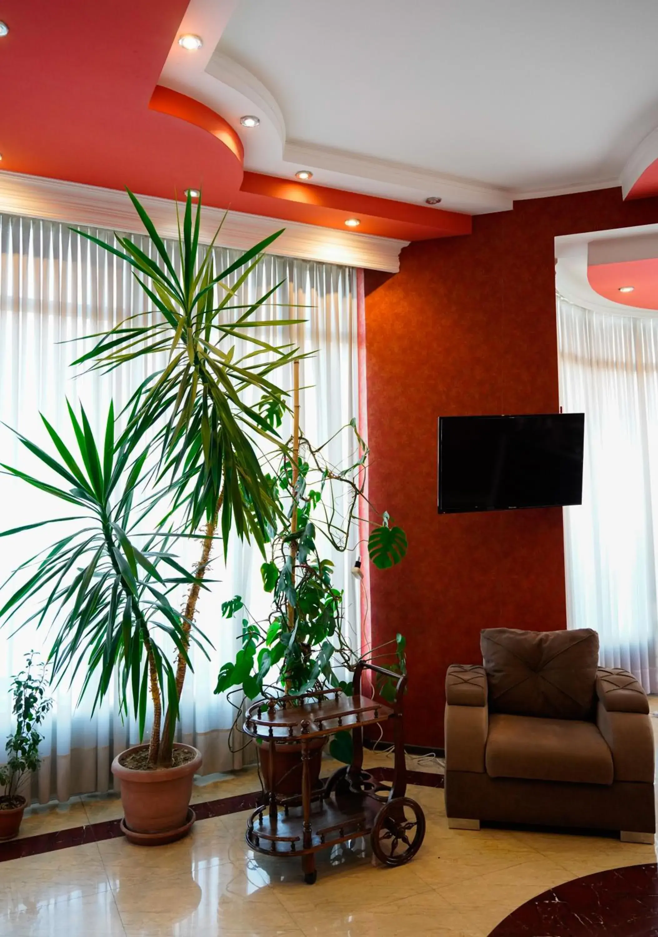 Communal lounge/ TV room, Seating Area in Hotel Monopoli Kutaisi