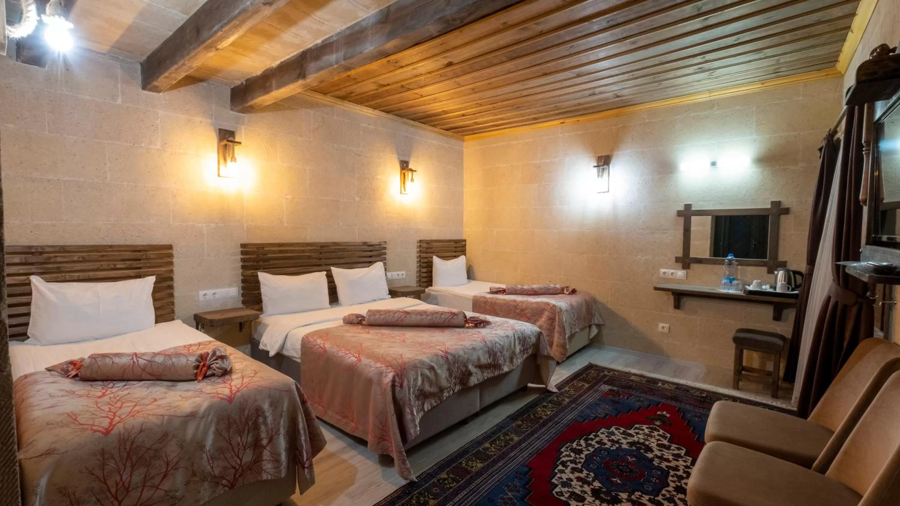 Photo of the whole room, Bed in In Stone House