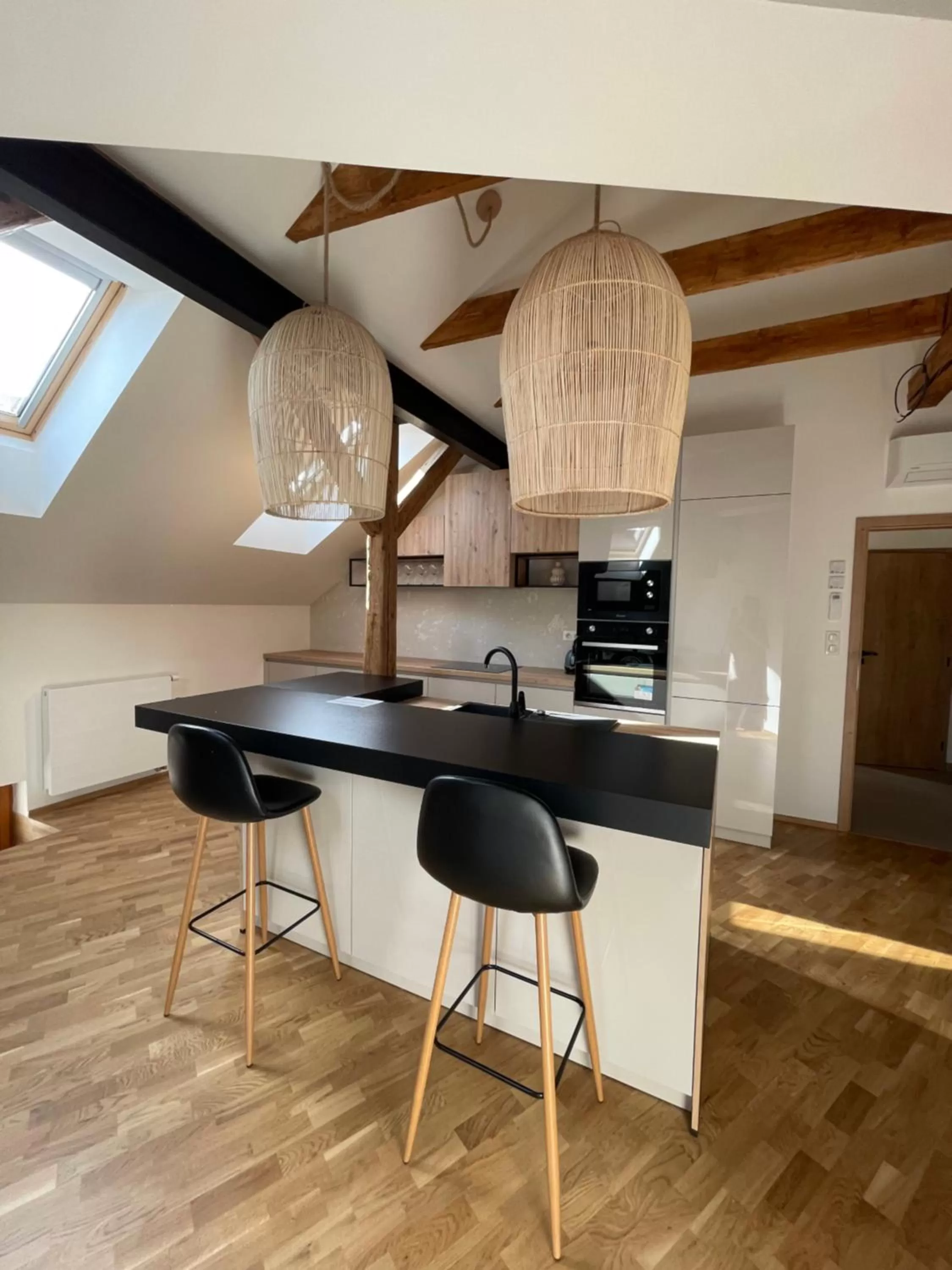 Kitchen or kitchenette in Apartmány Marienhof